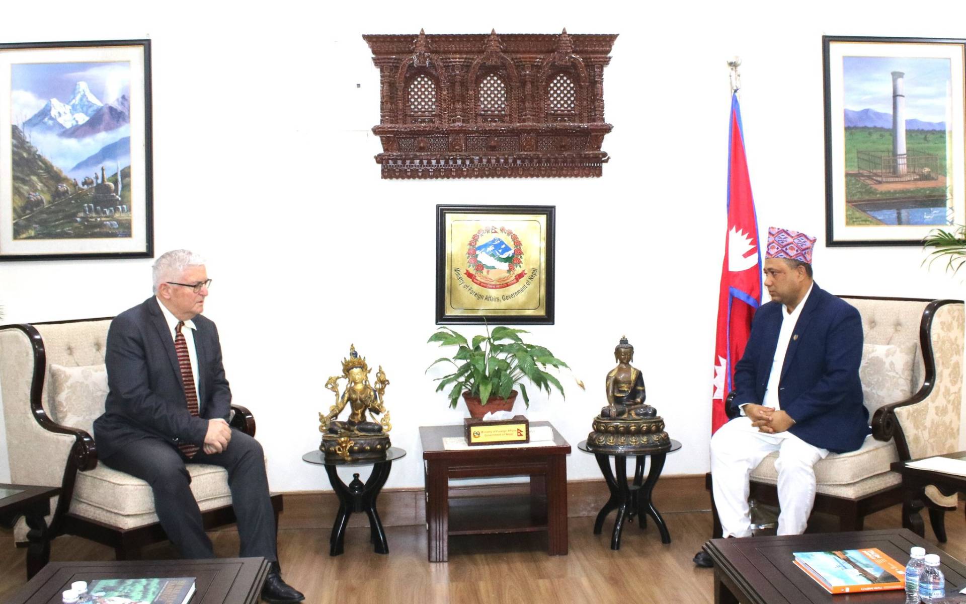 Israeli Ambassador Bass Meets with Foreign Affairs Minister Khanal