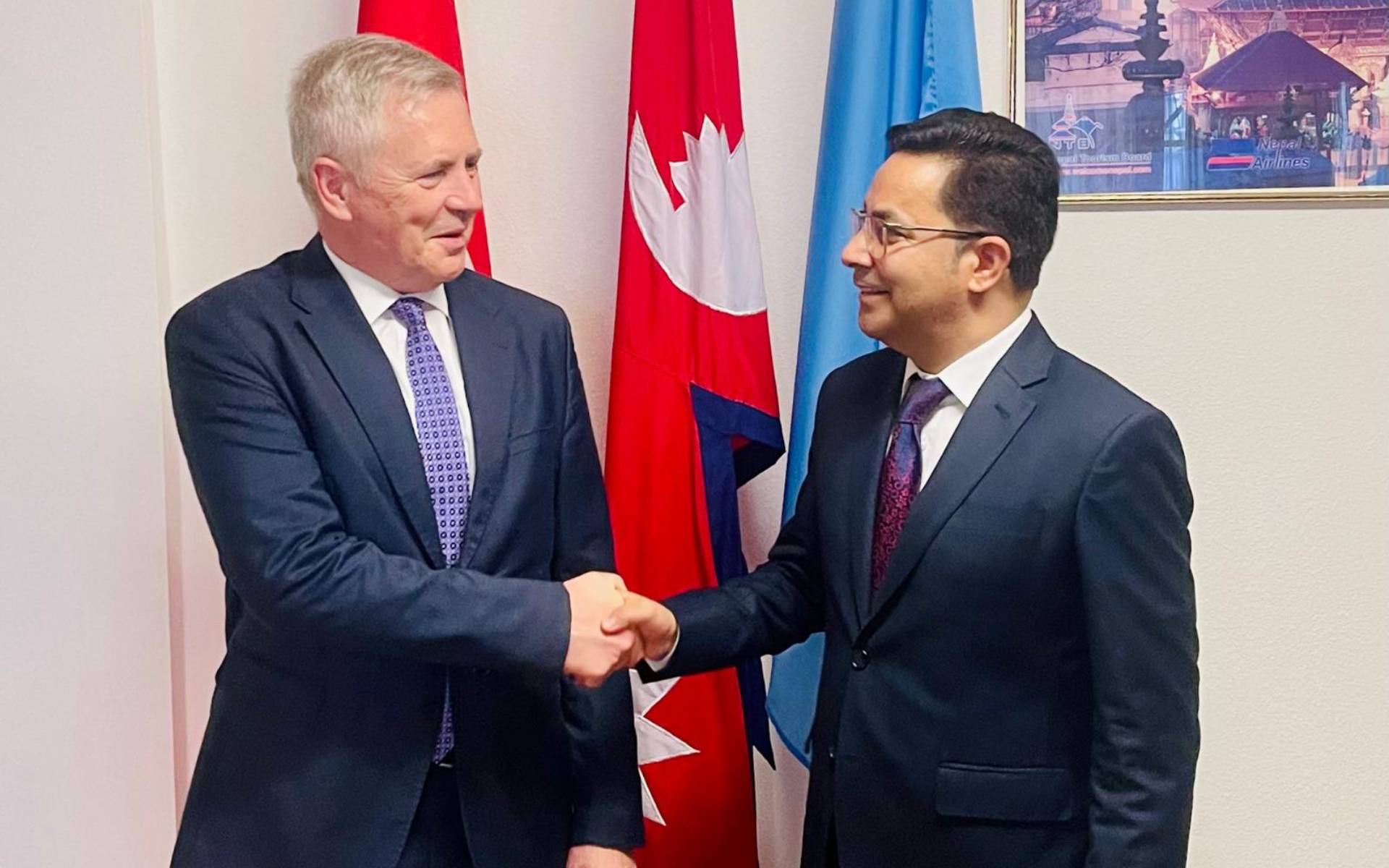 Ambassador Subedi Receives Slovakian Permanent Representative Rosocha in Geneva