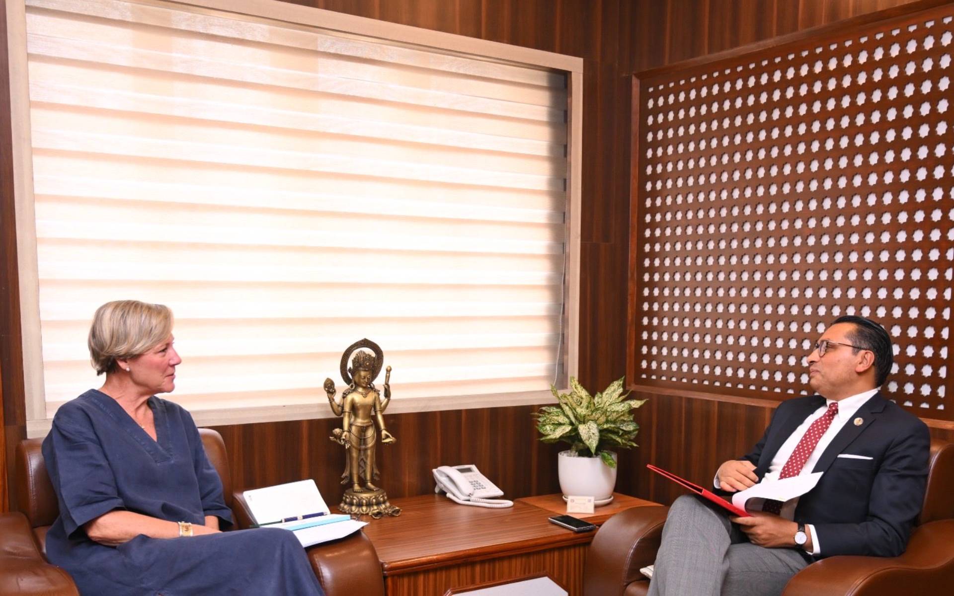 EU Ambassador Lorenzo Meets Finance Minister Wagle