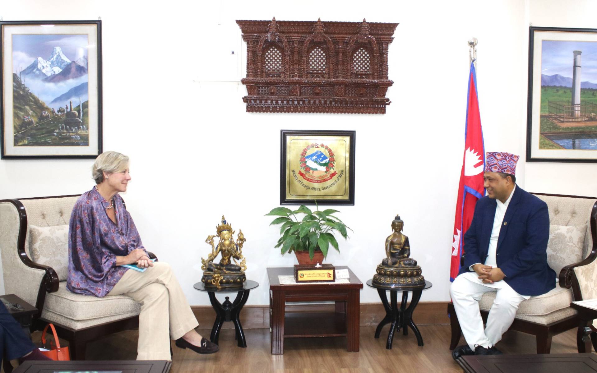 Foreign Affairs Minister Khanal Receives EU Ambassador Lorenzo