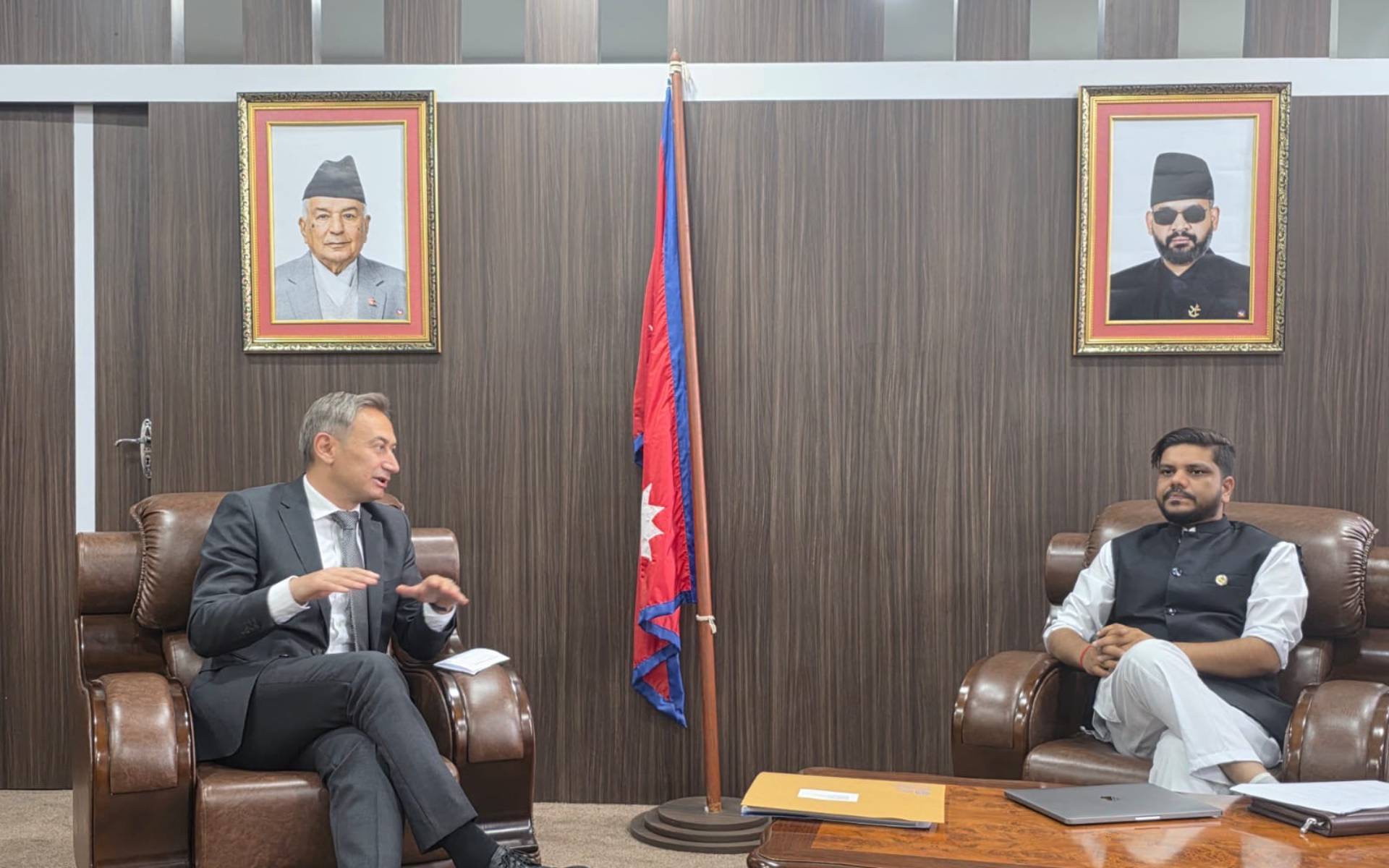 ILO Country Director Özcan Holds Courtesy Meeting with Labour Minister Yadav