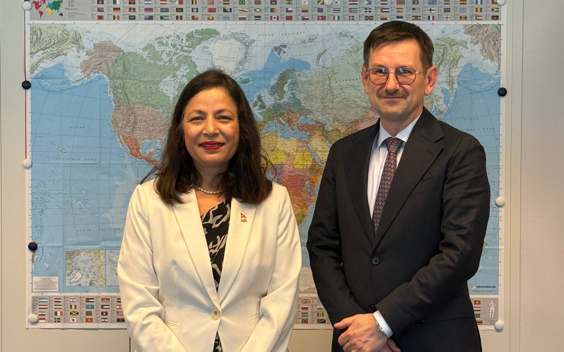 Ambassador Lamsal Holds Courtesy Meeting with the Managing Director for Asia and Pacific