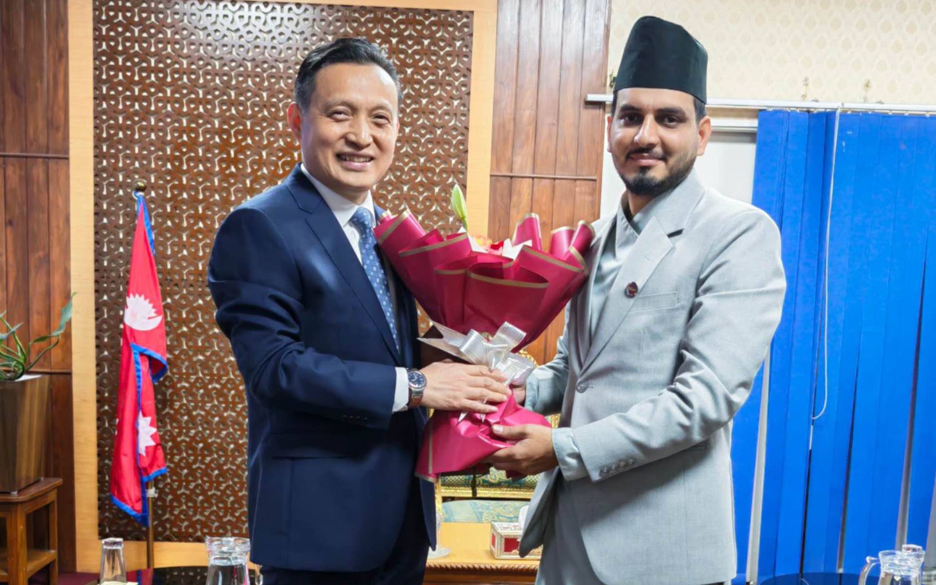 Chinese Ambassador Zhang Meets Minister for Physical Infrastructure