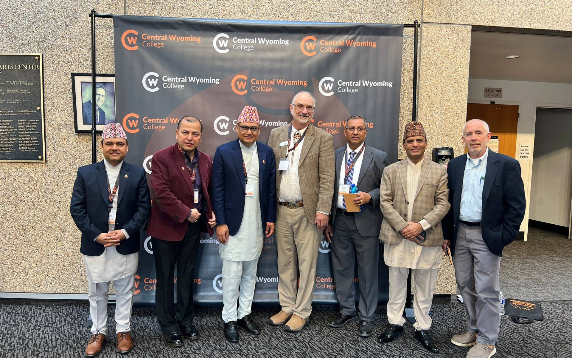 CG Khanal Holds Meeting with the President of Central Wyoming College in Wyoming