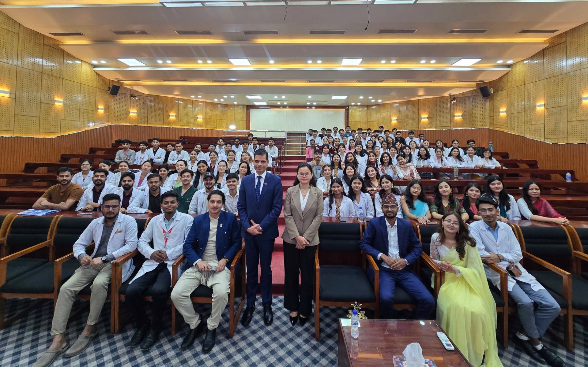 Ambassador Bhandari Visits Nepali Students at Medical Colleges in Rangpur