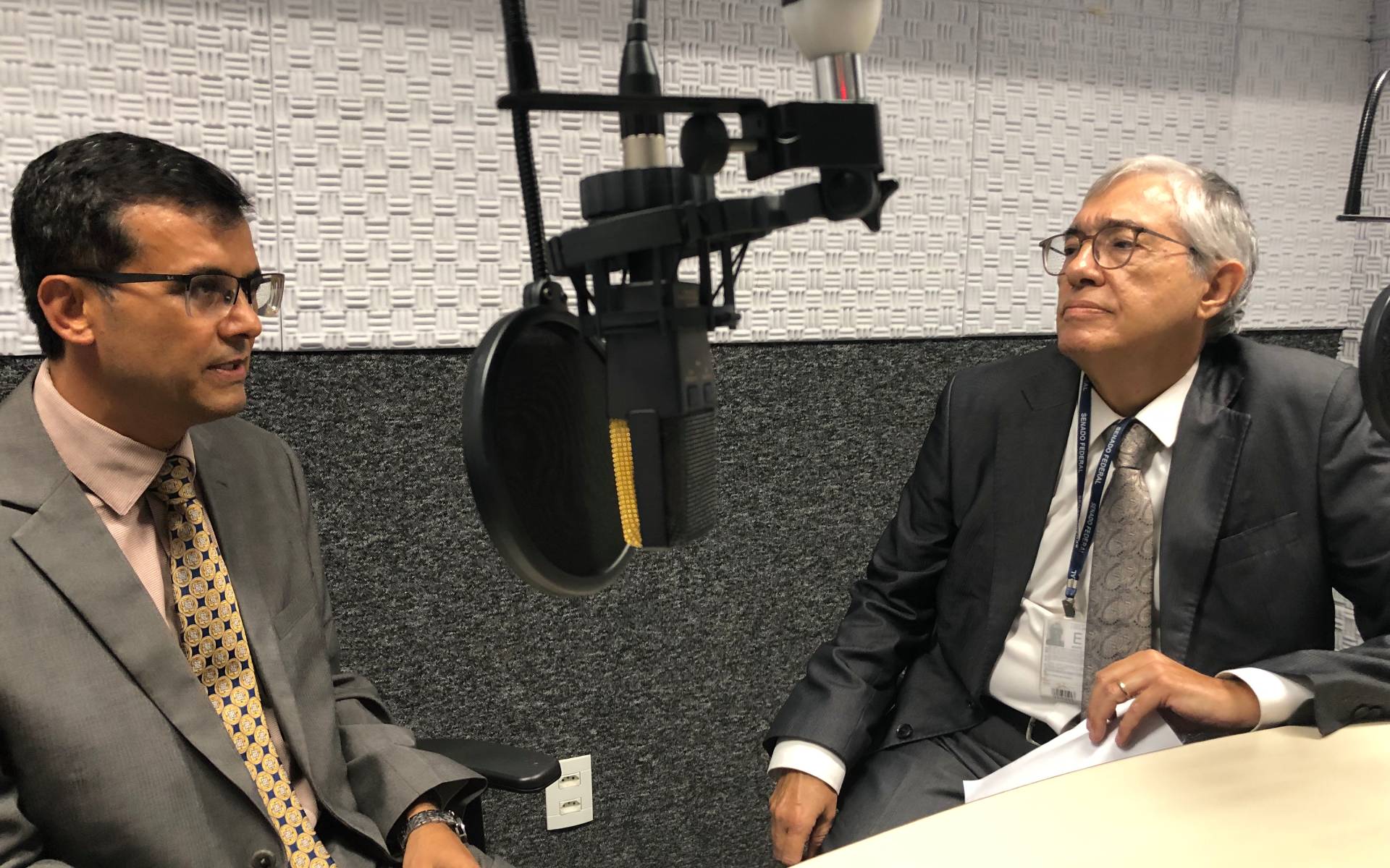 Ambassador Kafle Sits in an Interview with Radio Senado in Brazil