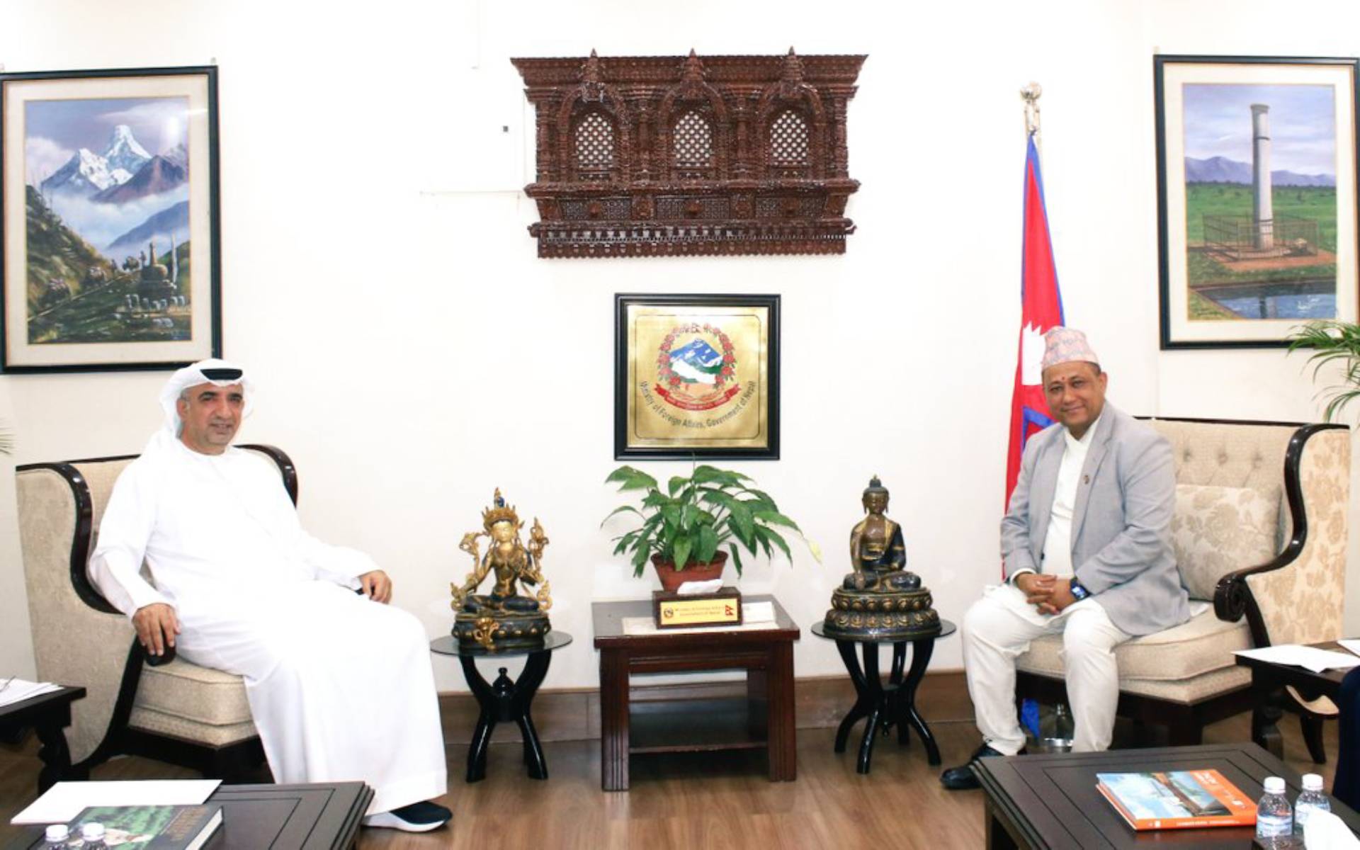 Foreign Affairs Minister Khanal Received UAE Ambassador Al Shamsi