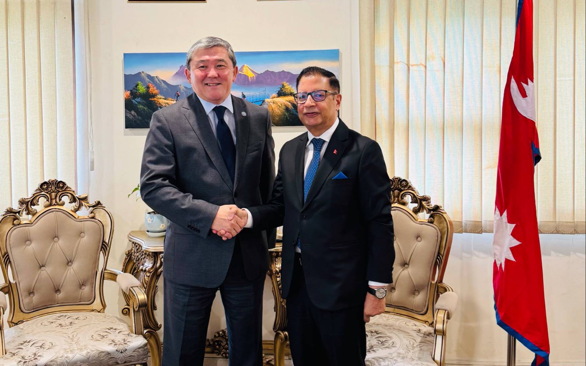 Ambassador Sharma Receives Ambassador of Kyrgyzstan in New Delhi