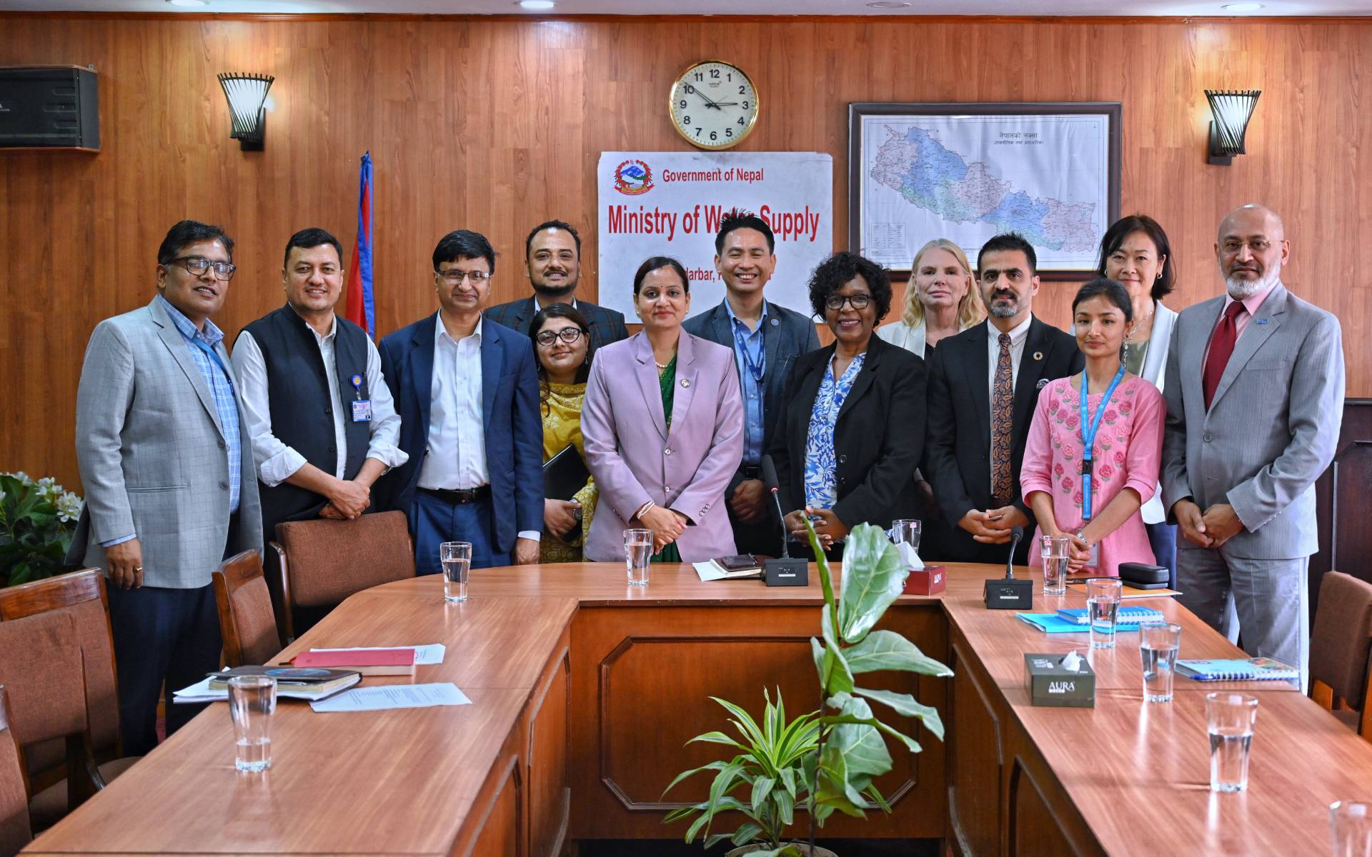 WHO Delegation Meets with Health Minister Mehta at the Ministry