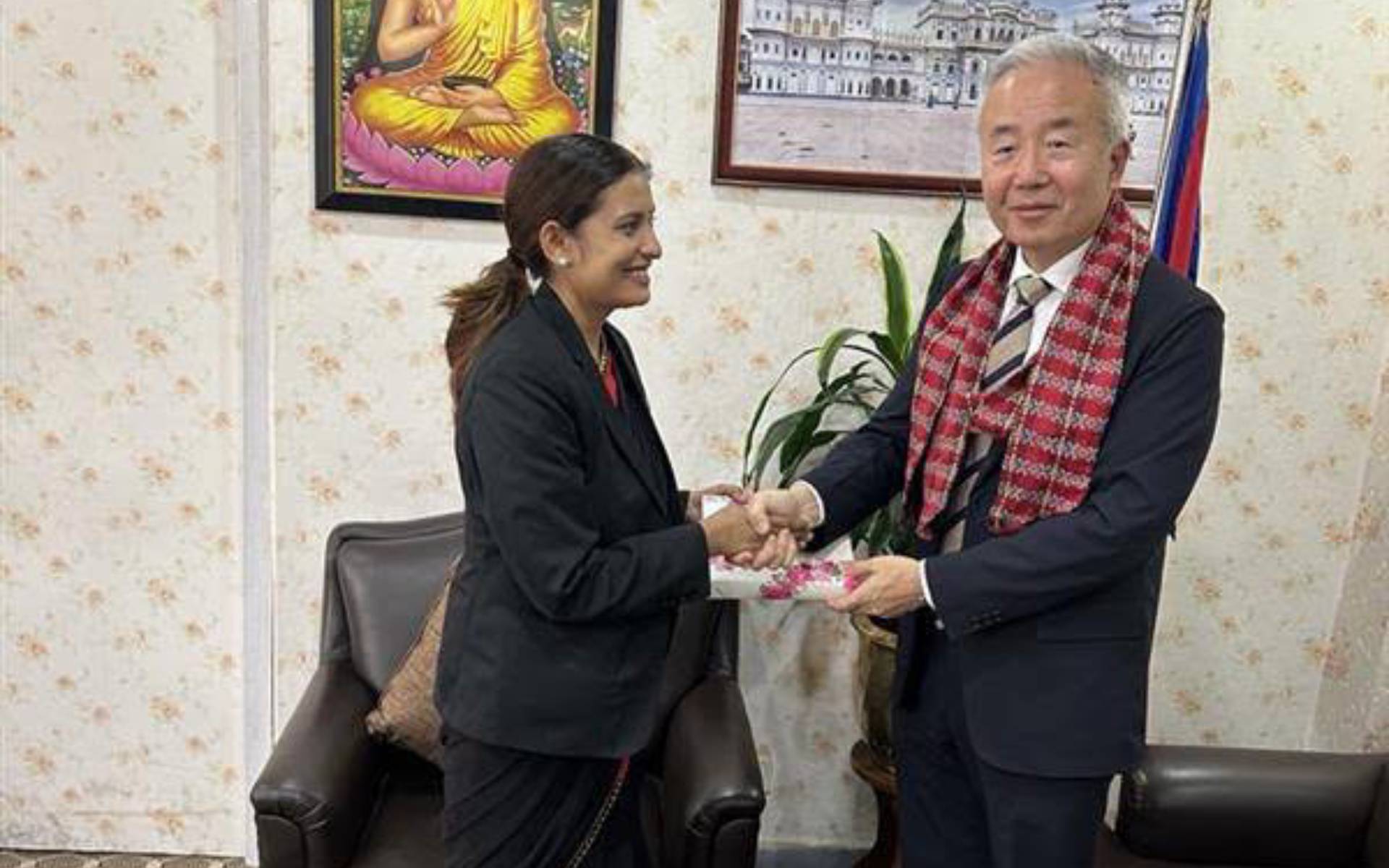 Japanese Ambassador Maeda Meets Minister Badi