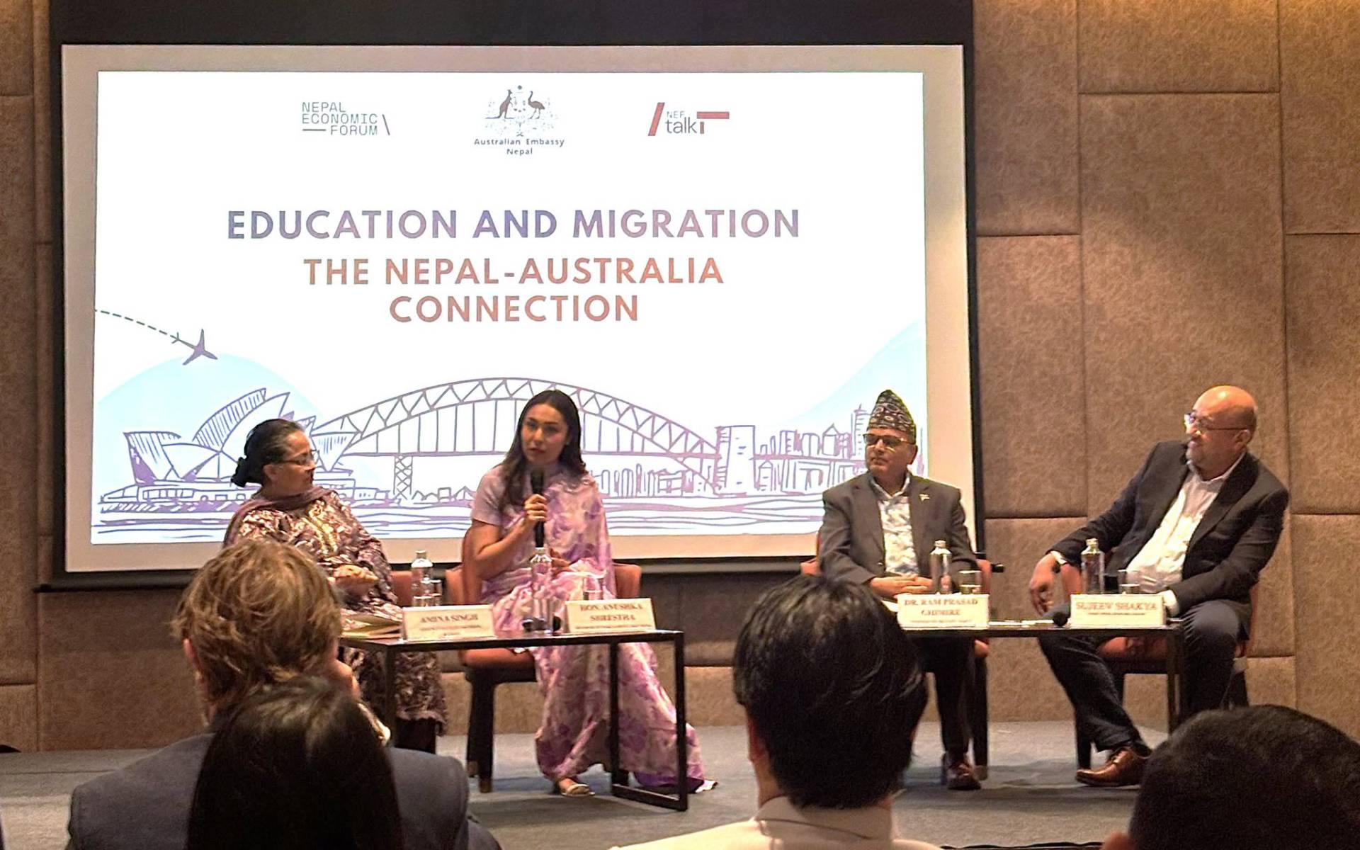 Australian Ambassador Ernst Takes Part in the NEFTalk on Education and Migration