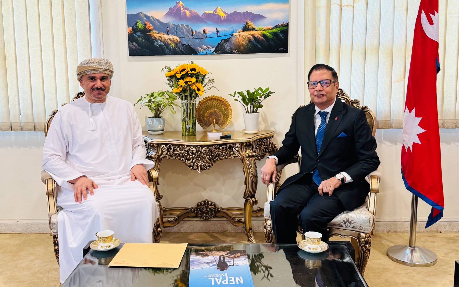 Ambassador of Oman Meets Ambassador Sharma in New Delhi