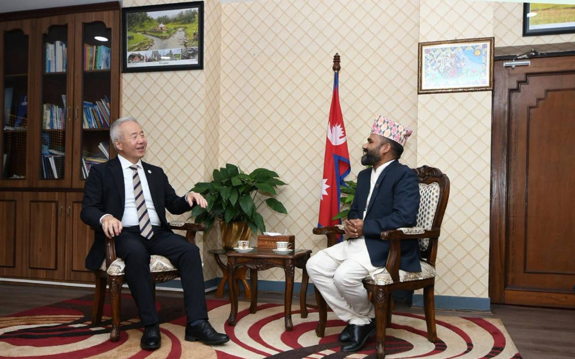 Japanese Ambassador Maeda Pays Courtesy Call on Culture Minister Paudel