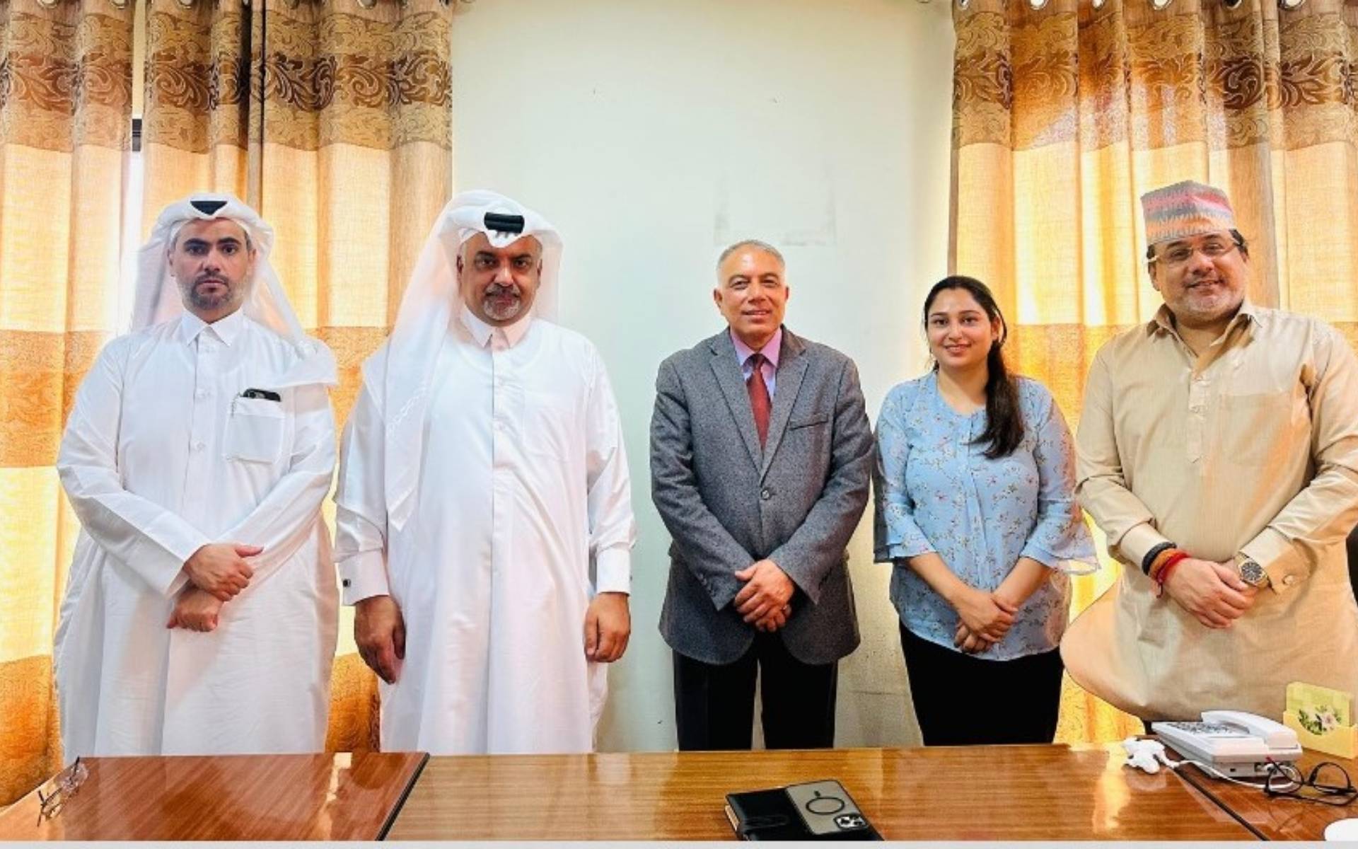 Qatar Ambassador Al-Ansari Meets CEO of Investment Board Nepal