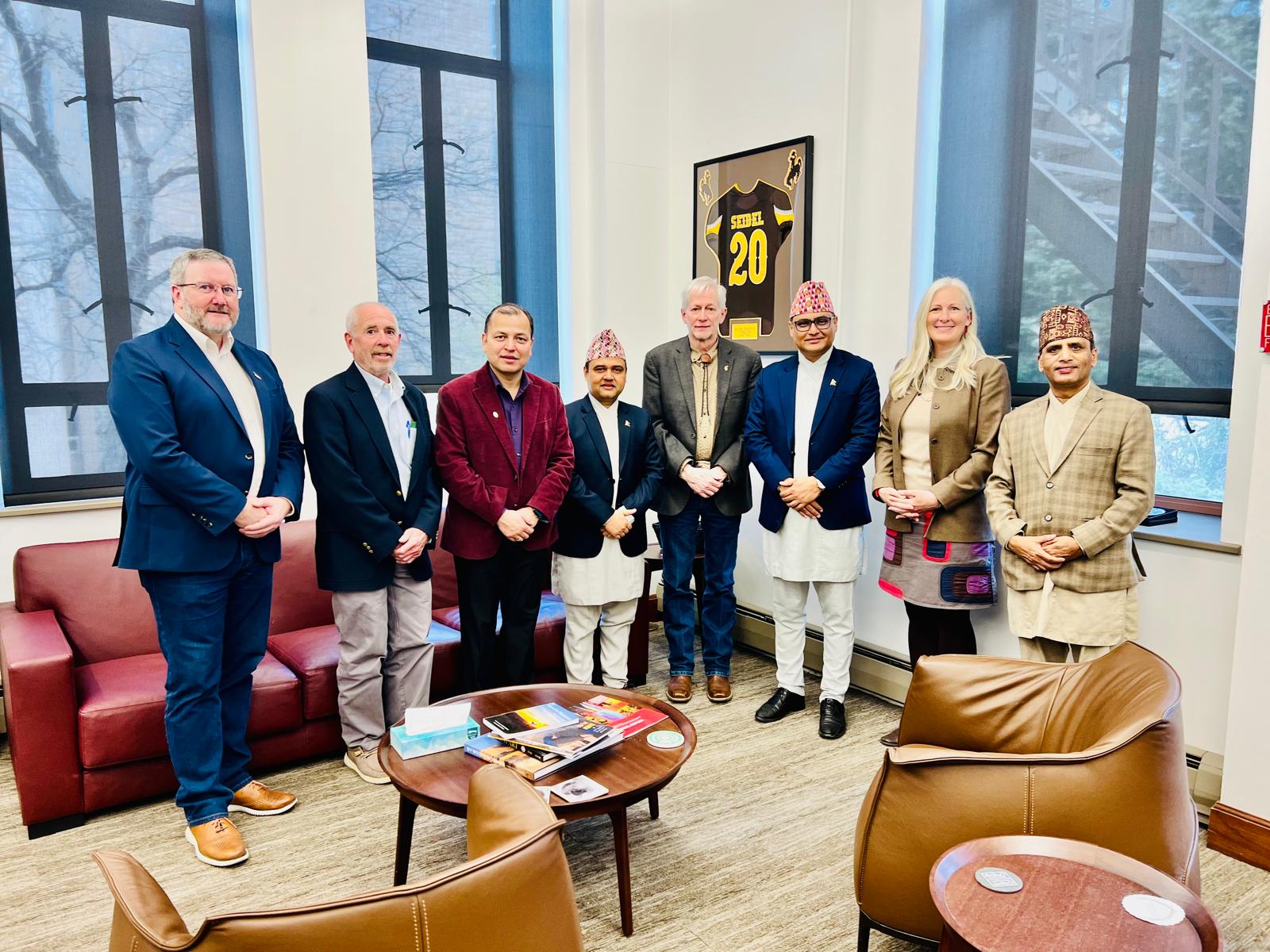 CG Khanal Holds Courtesy Meeting with the Governor of Wyoming, Holds Other Engagements