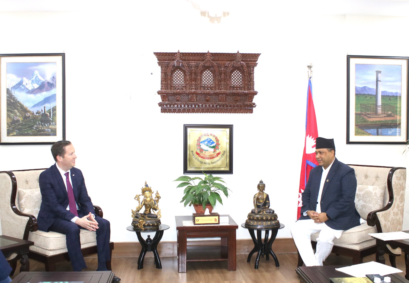 US Special Envoy Meets Foreign Minister Khanal, Discusses Boosting Investment and Trade