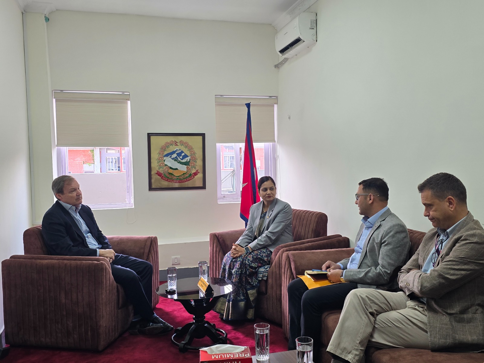 UK Ambassador Fenn Holds Courtesy Meeting with Health Minister Mehta