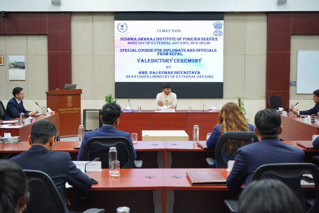Nepal Diplomats Concludes their Training with SSIFS in India