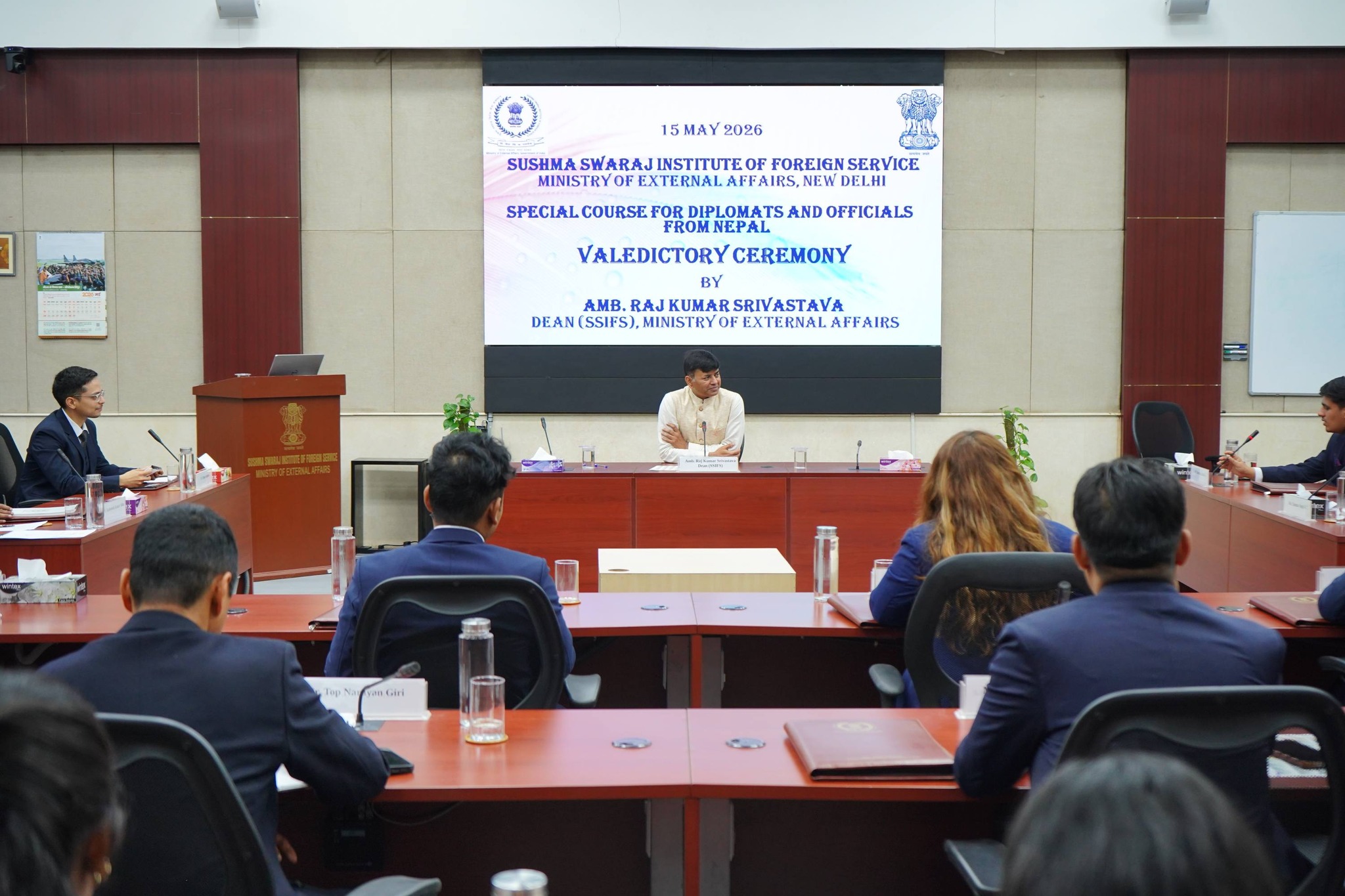 Nepal Diplomats Concludes their Training with SSIFS in India