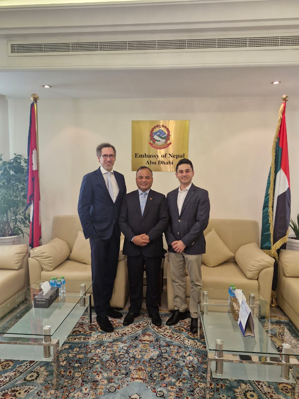 Ambassador Chhetri Holds Meeting with MENA Head of Investment and Strategy Awada in UAE