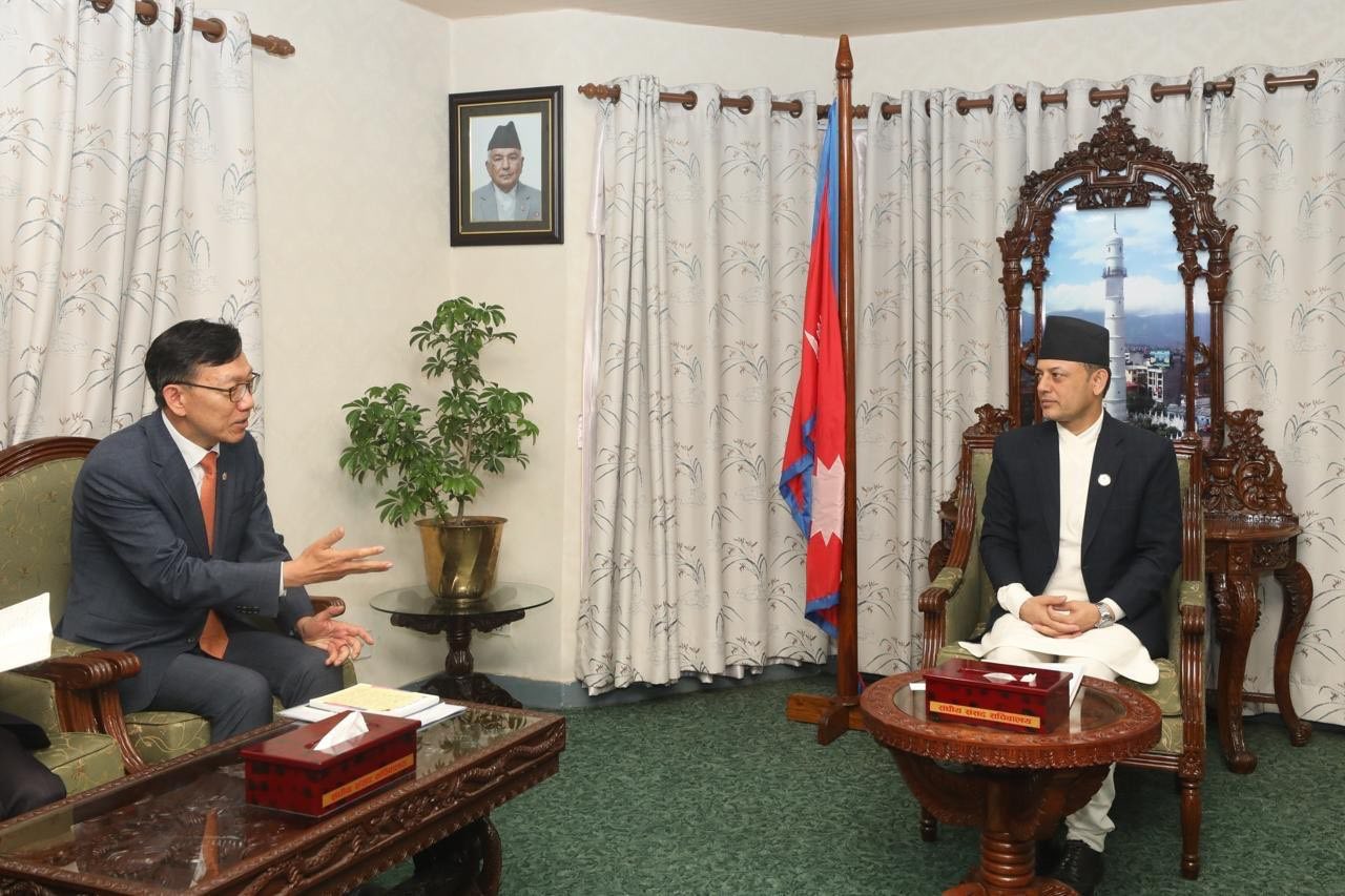 Korean Ambassador Park Pays Courtesy Call on HoR Speaker Aryal