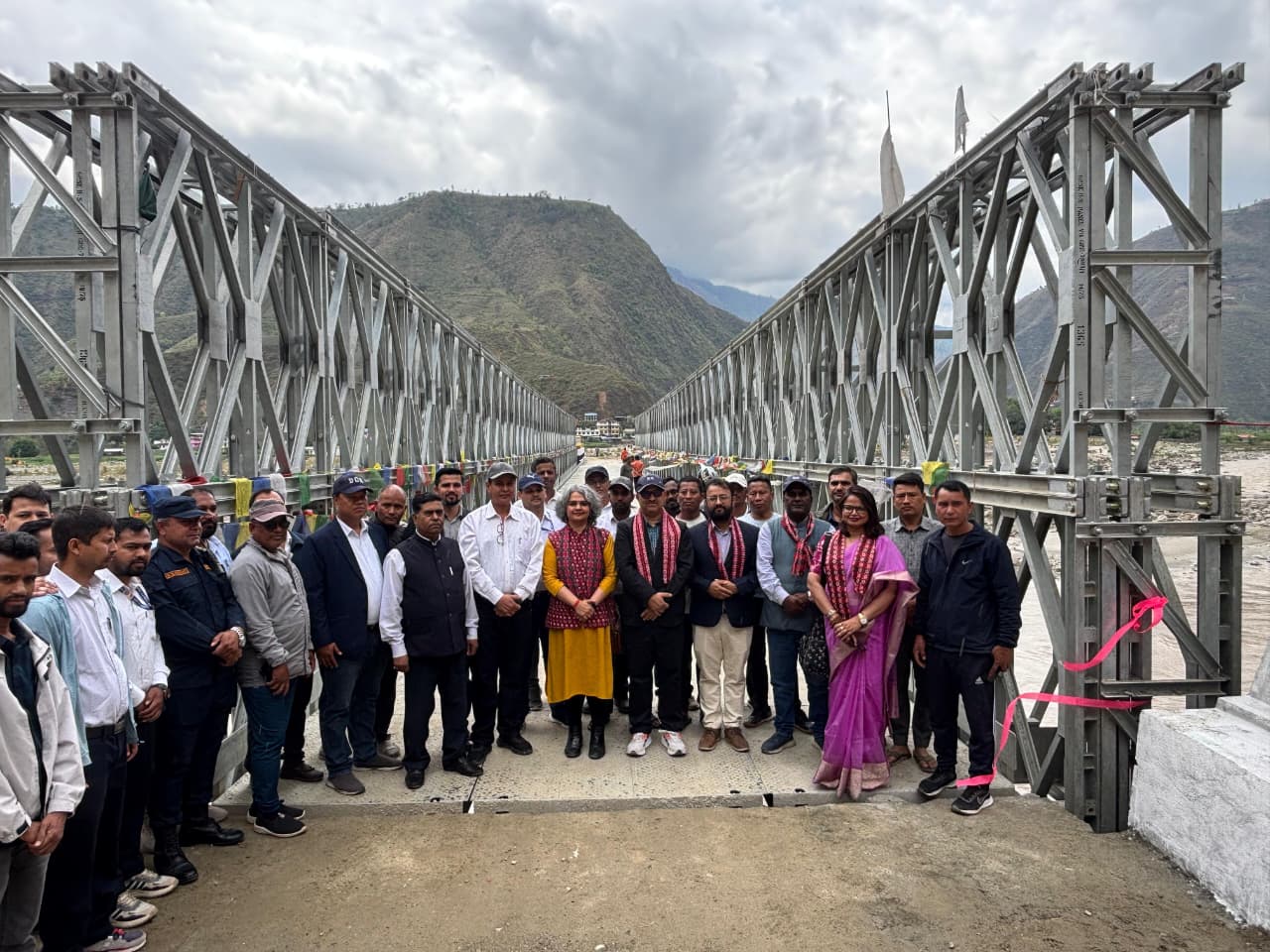 Indian Embassy Inaugurates a Modular Bridge over Sunkoshi River