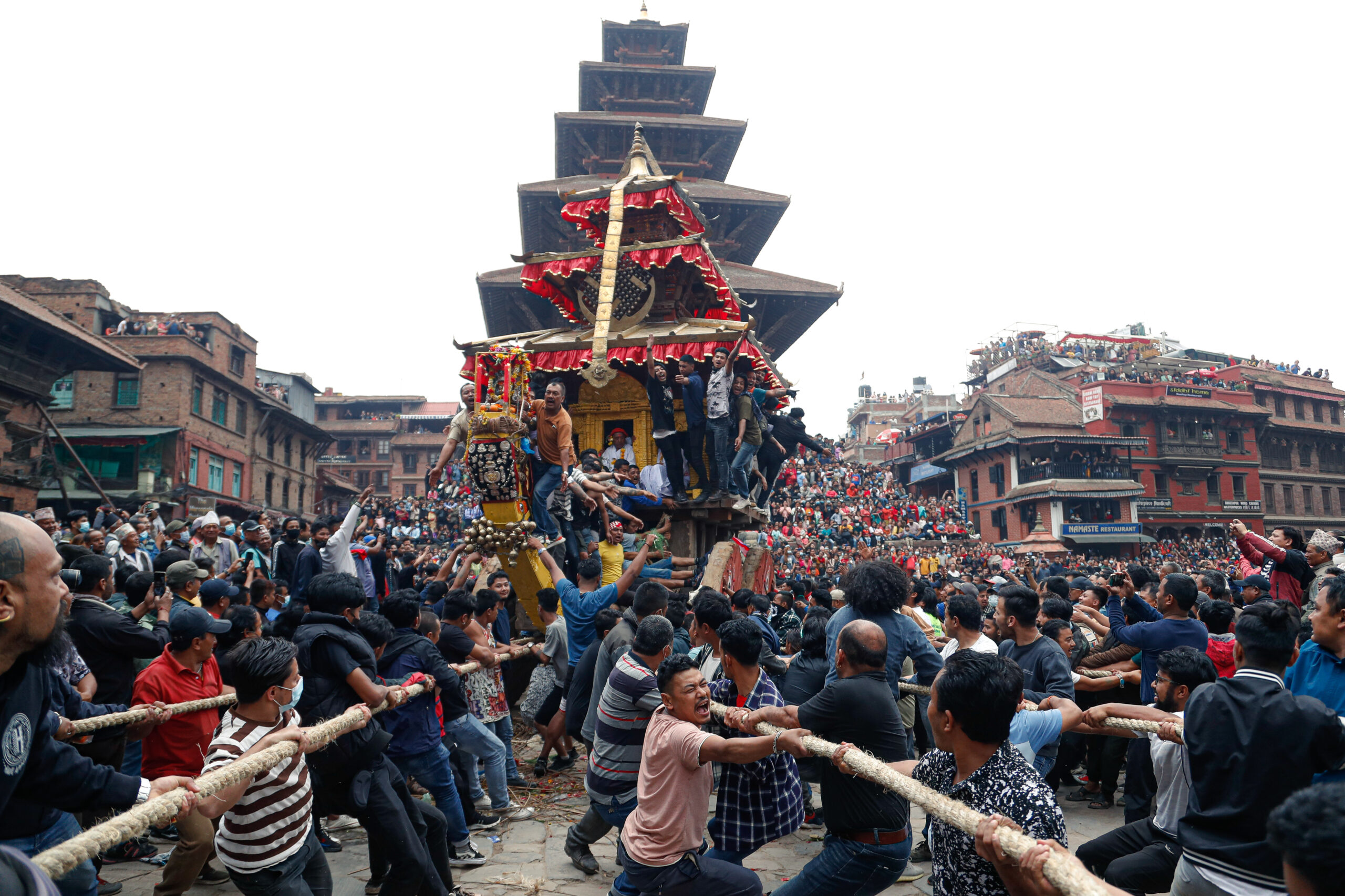 Bisket Jatra Begins in Bhaktapur with Traditional Chariot Procession