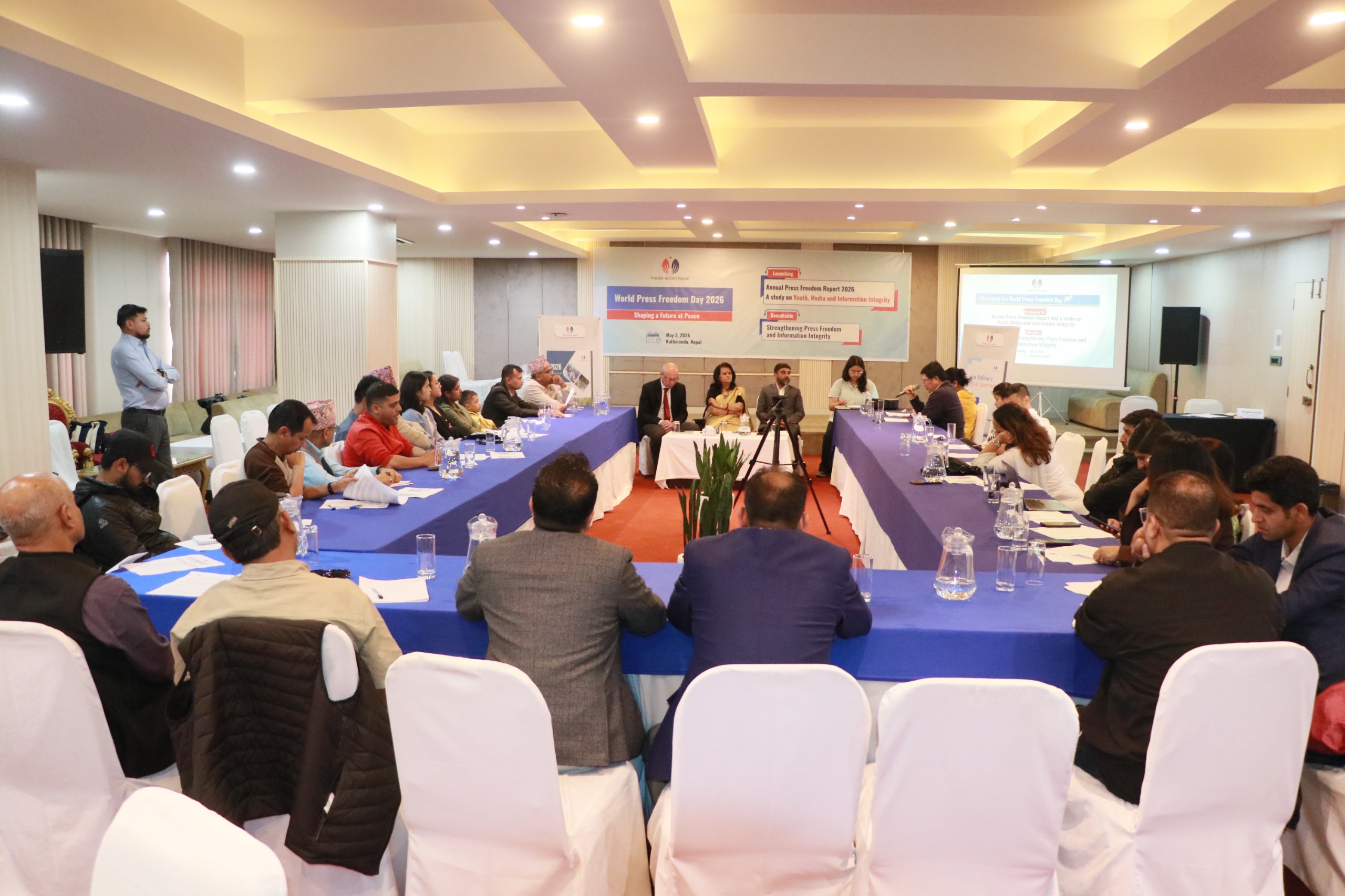 Media Action Nepal observes WPFD, releases annual press freedom report