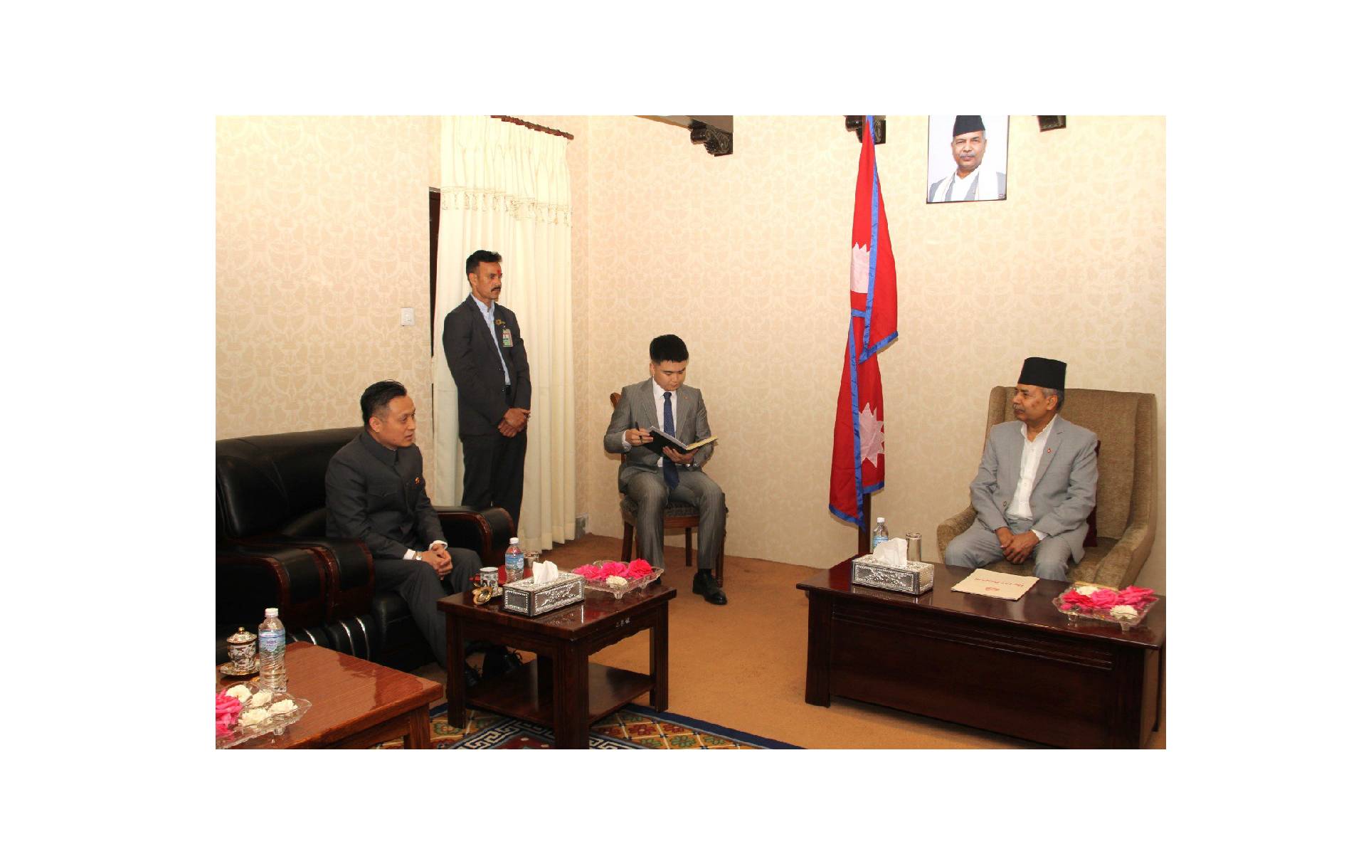 China Vows Stronger Nepal Ties in Meeting With Ramsahaya Prasad Yadav 