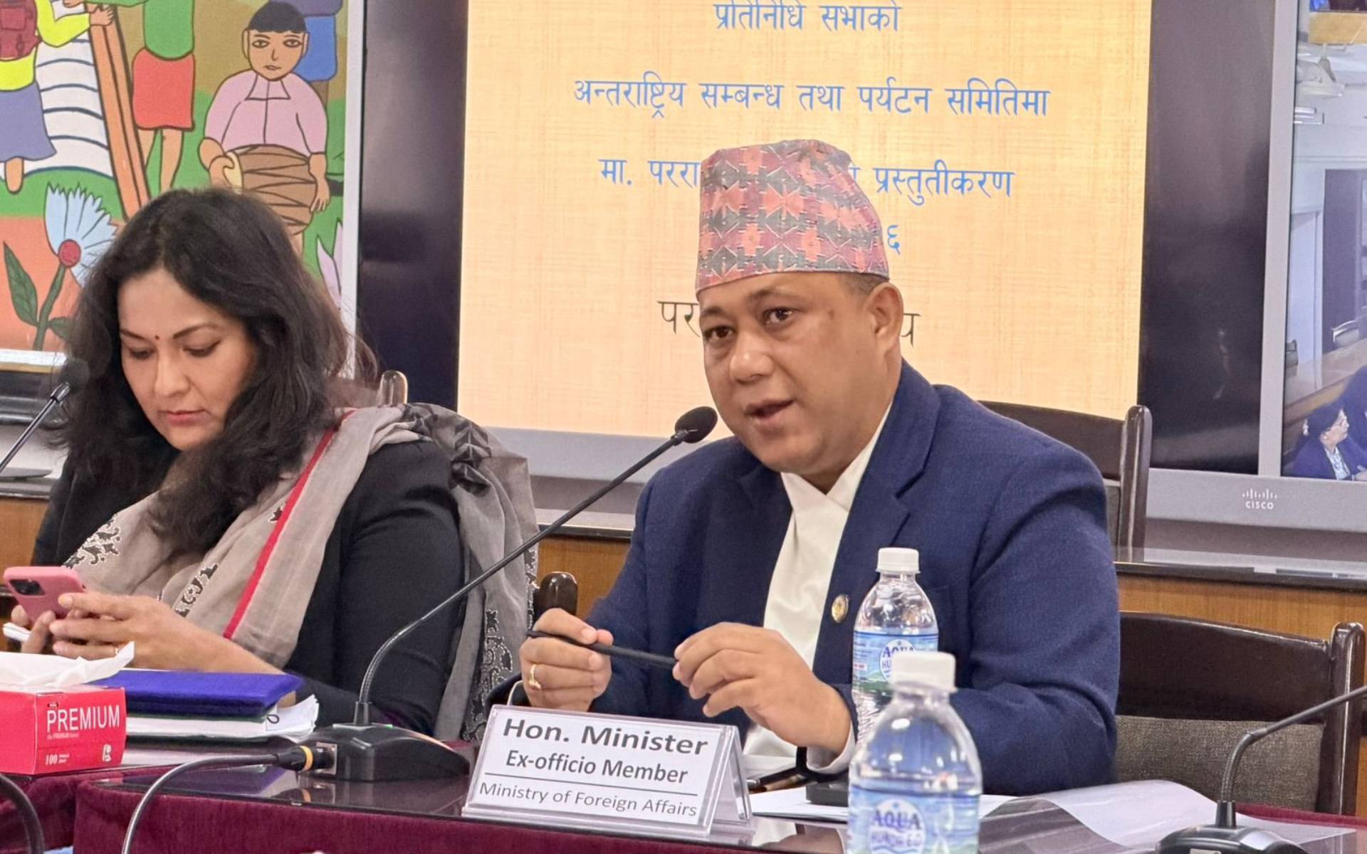Foreign Minister Khanal Participates in Discussion on the Ministry’s Policies and Programmes