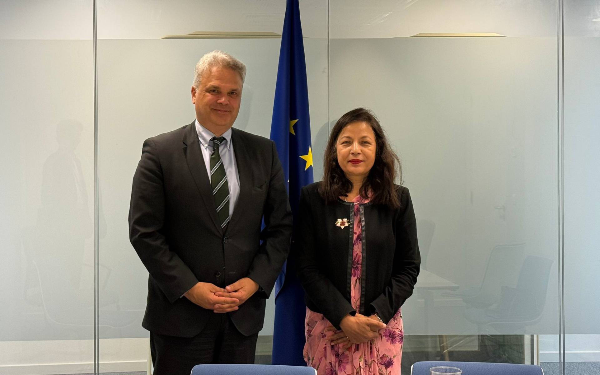 Ambassador Lamsal Holds Courtesy Meeting with Special Envoy Agotha