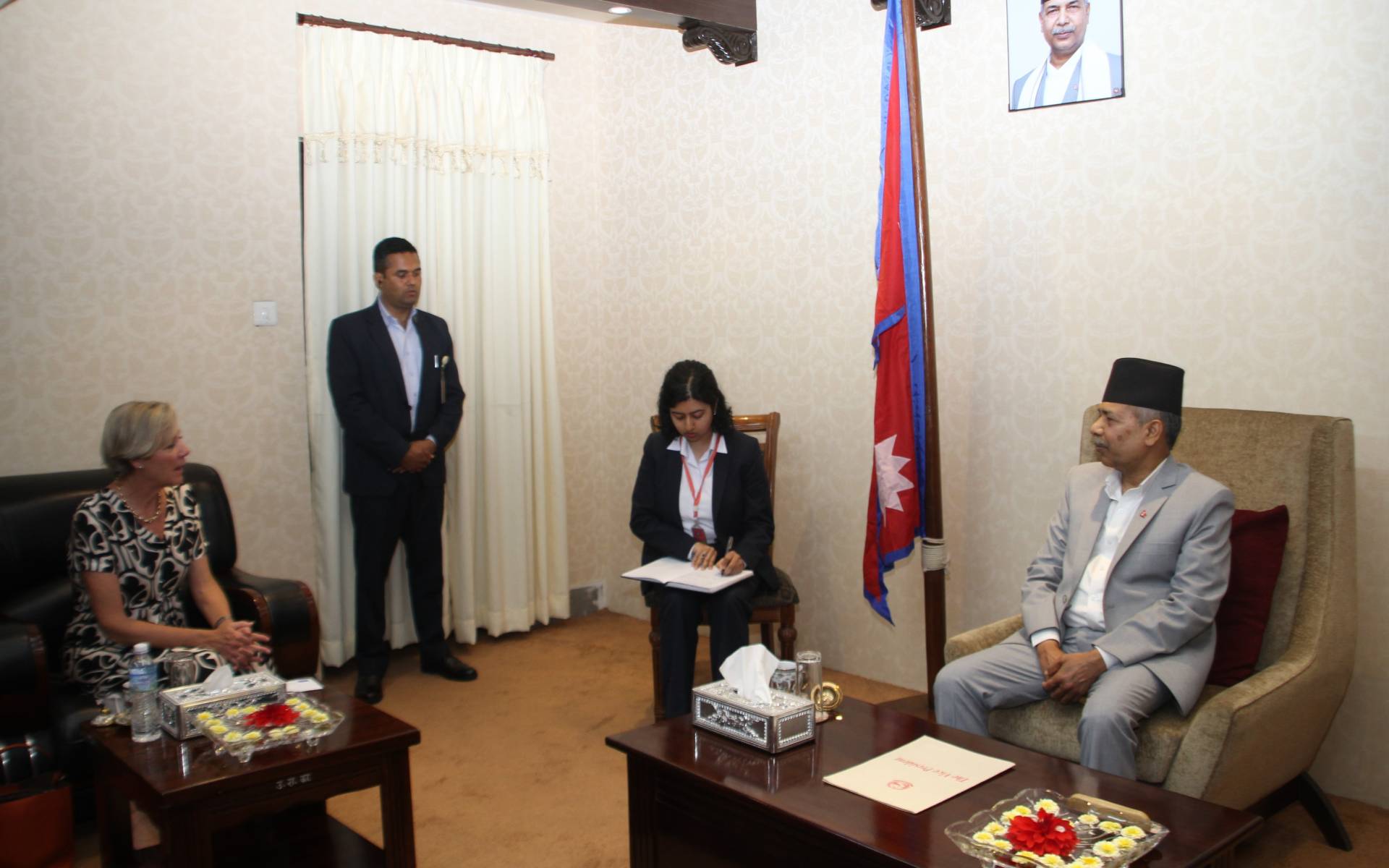 EU Ambassador Lorenzo Pays Courtesy Call to Vice President Yadav