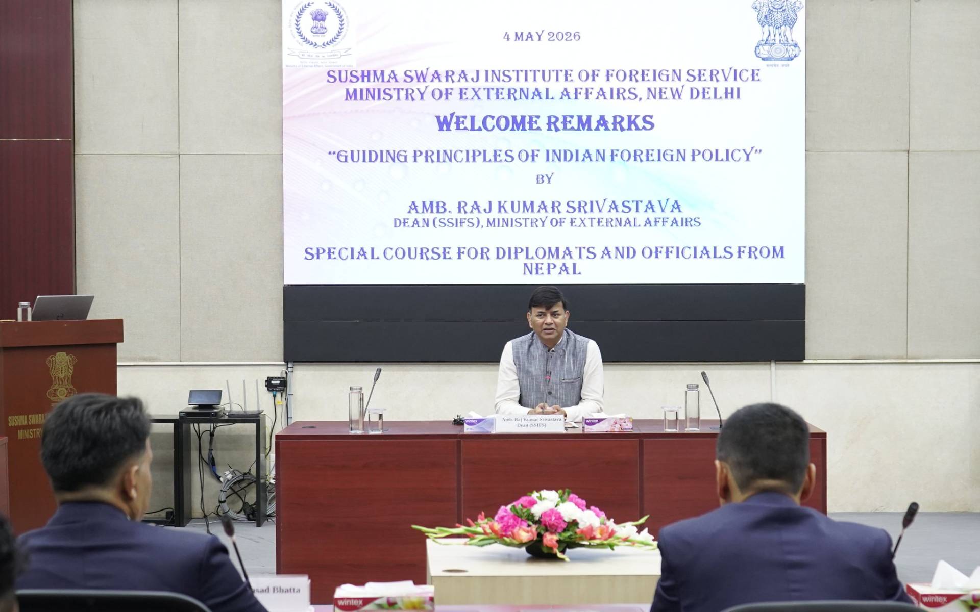 SSIFS in India Organizes Special Course for Diplomats from Nepal