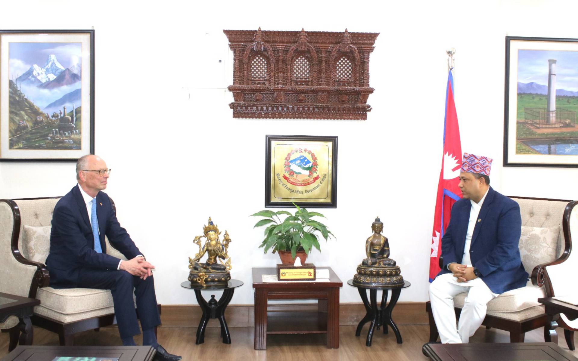Foreign Affairs Minister Khanal Receives Special Envoy Brose of Germany