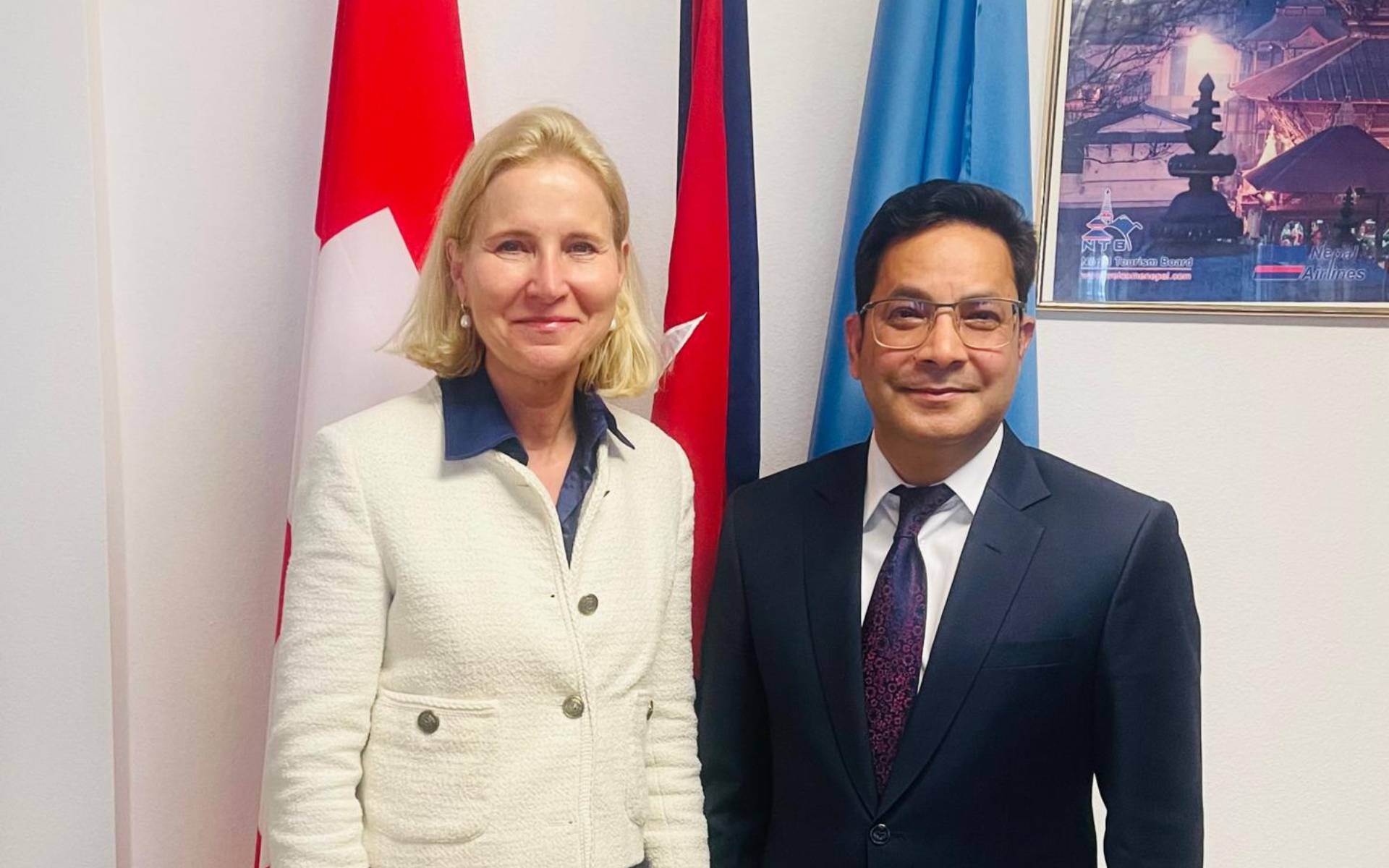 Ambassador Subedi Receives UNFPA Chief Representative Fenger in Geneva