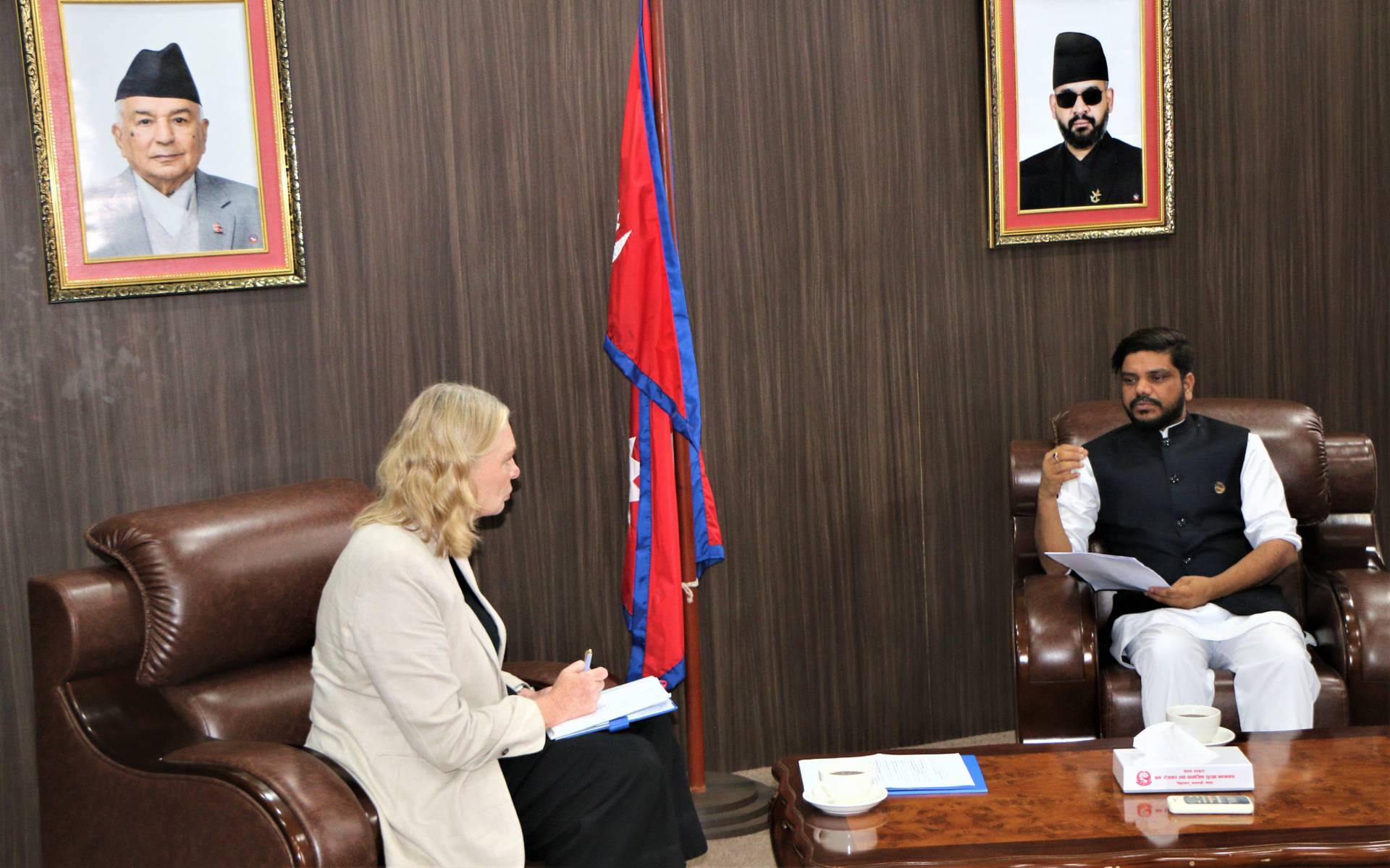 IOM Chief of Mission Fors Holds Courtesy Meeting with Labour Minister Yadav