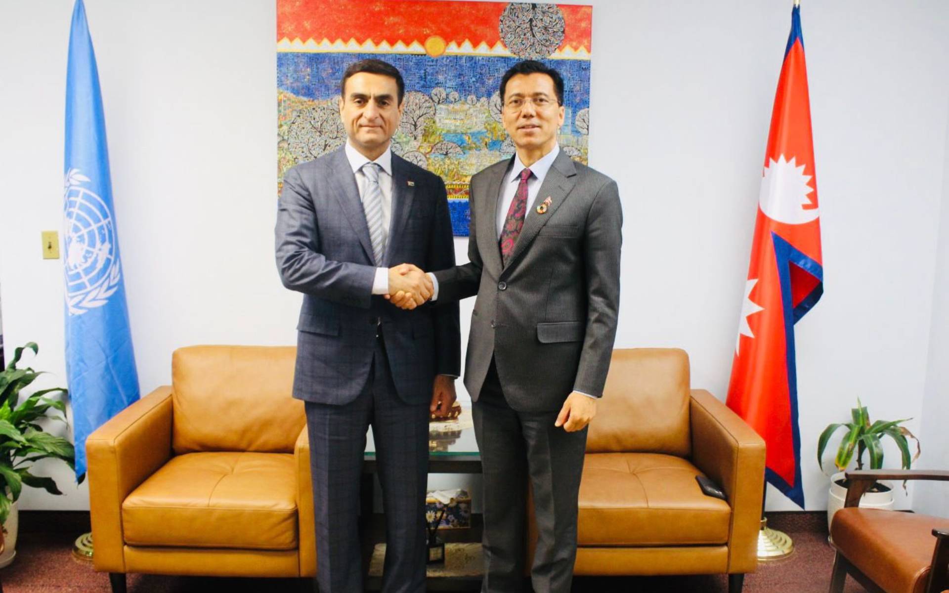 Ambassador Thapa Welcomes Newly Appointed PR Hajiyev of Turkmenistan
