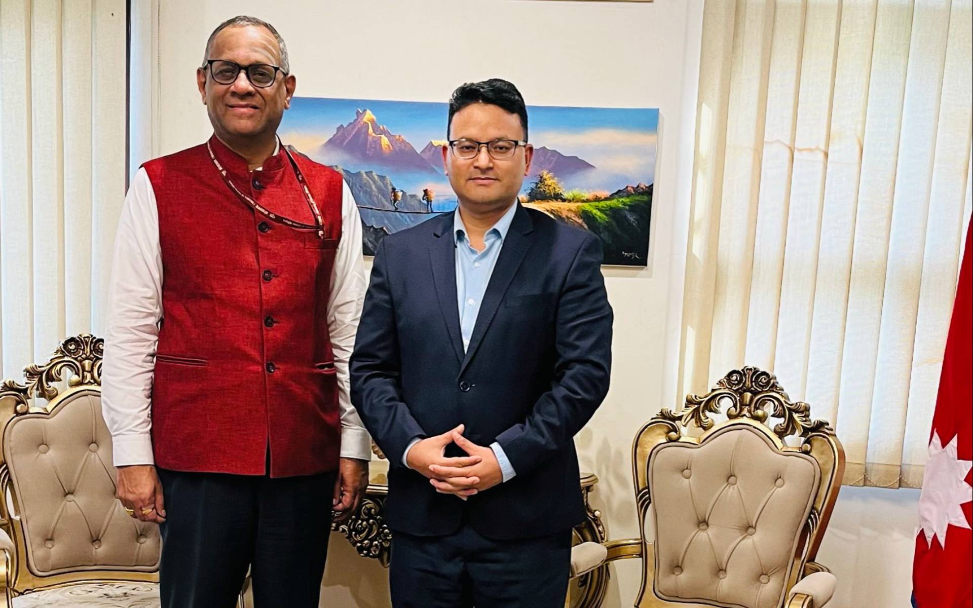 CDA Thapa Receives Additional Solicitor General Venkataraman of India