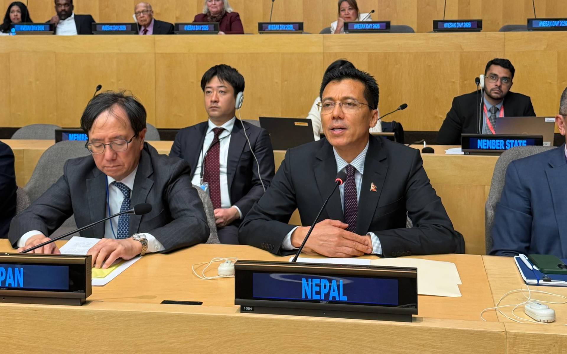 Ambassador Thapa Addresses the Commemorative Event of the International Day of Vesak 2026