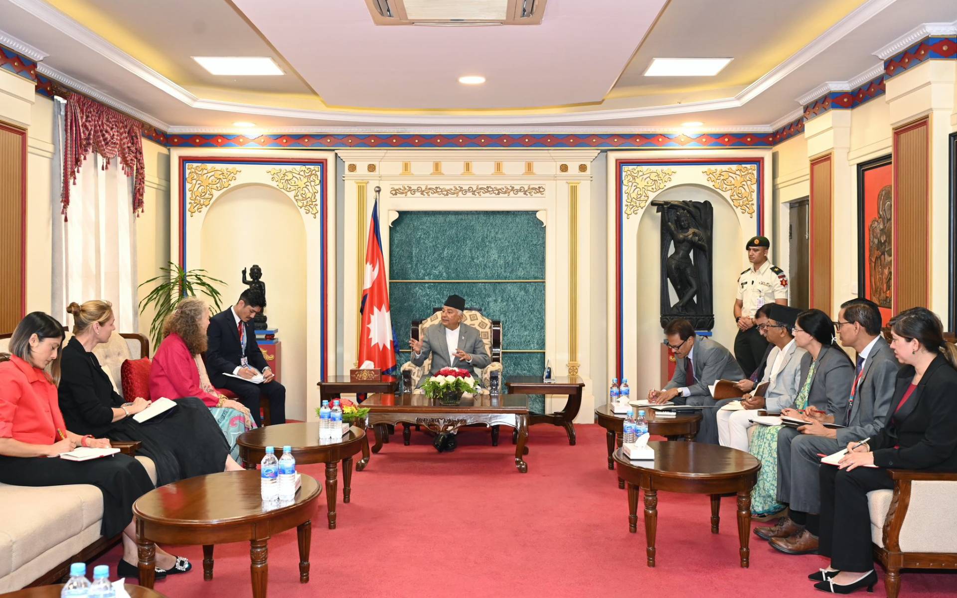 UN Resident Coordinator Yahia Pays Courtesy Call on President Paudel