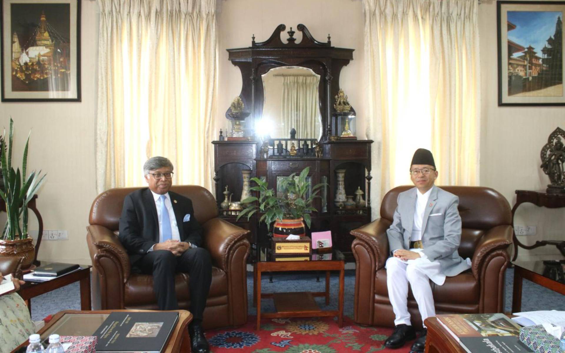 SAARC Secretary General Sarwar Pays Courtesy Call on Foreign Secretary Rai