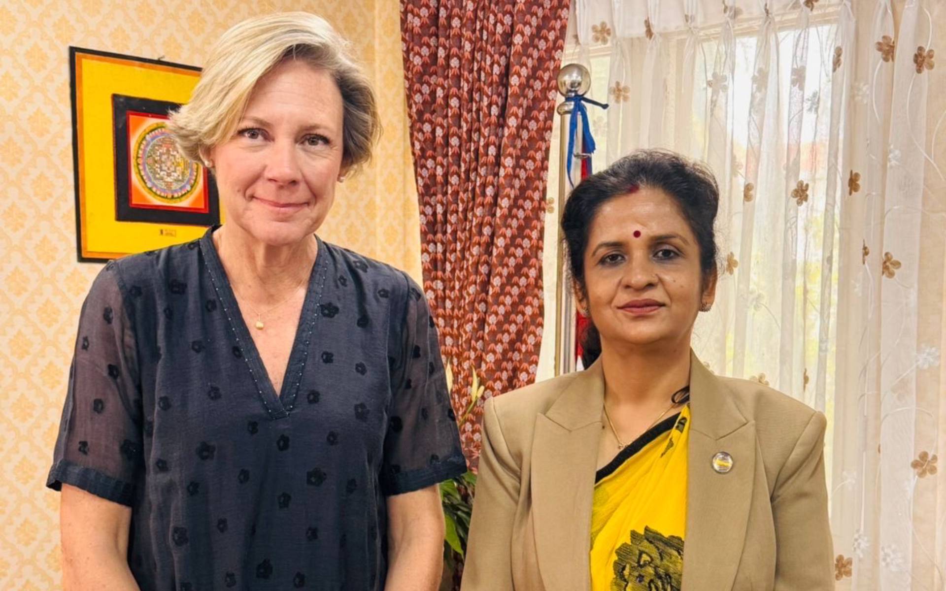 EU Ambassador Lorenzo Meets with Industry Minister Gauri Kumari