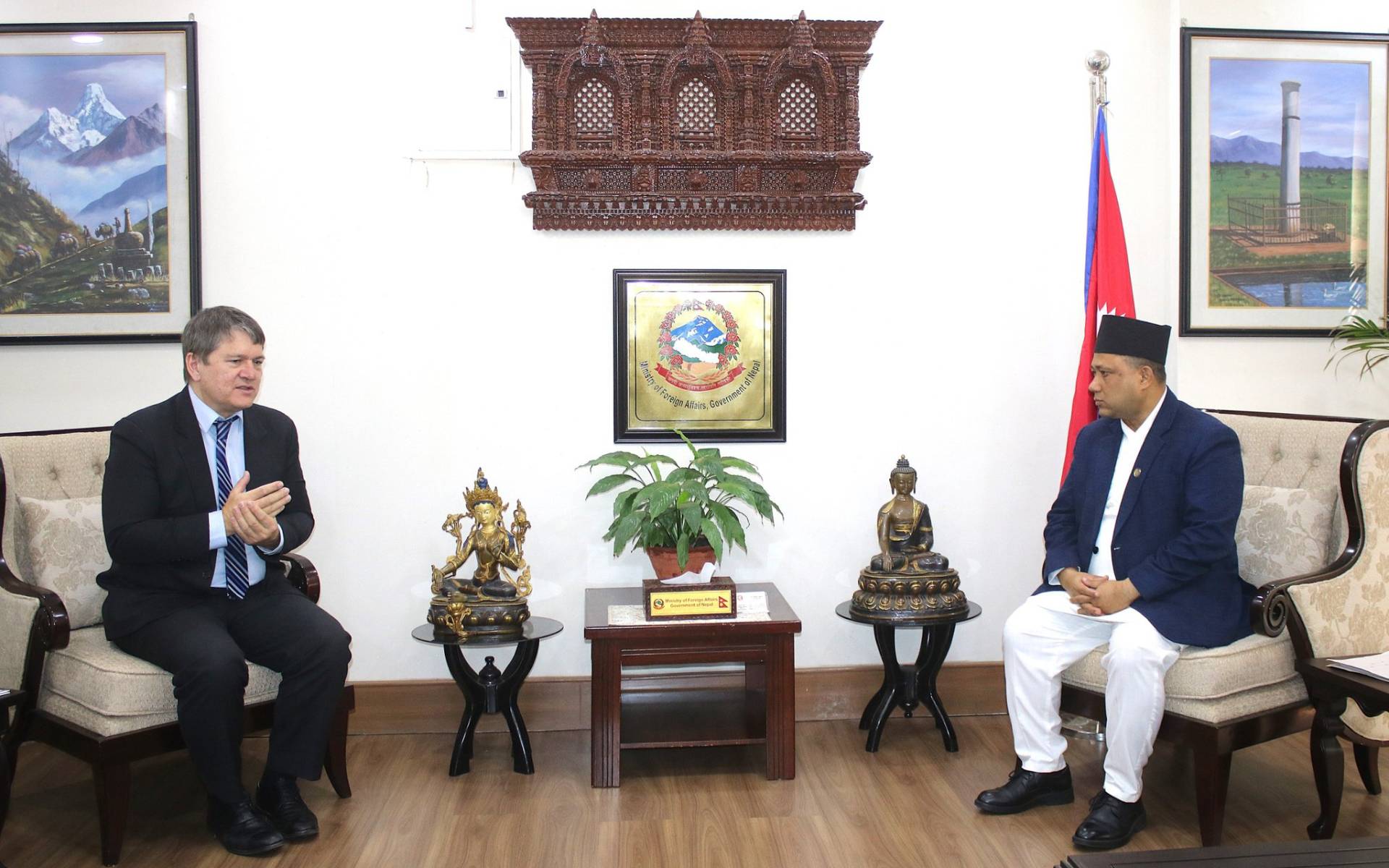 Joint Delegation of APG-ICRG Pays Courtesy Call on Foreign Affairs Minister Khanal