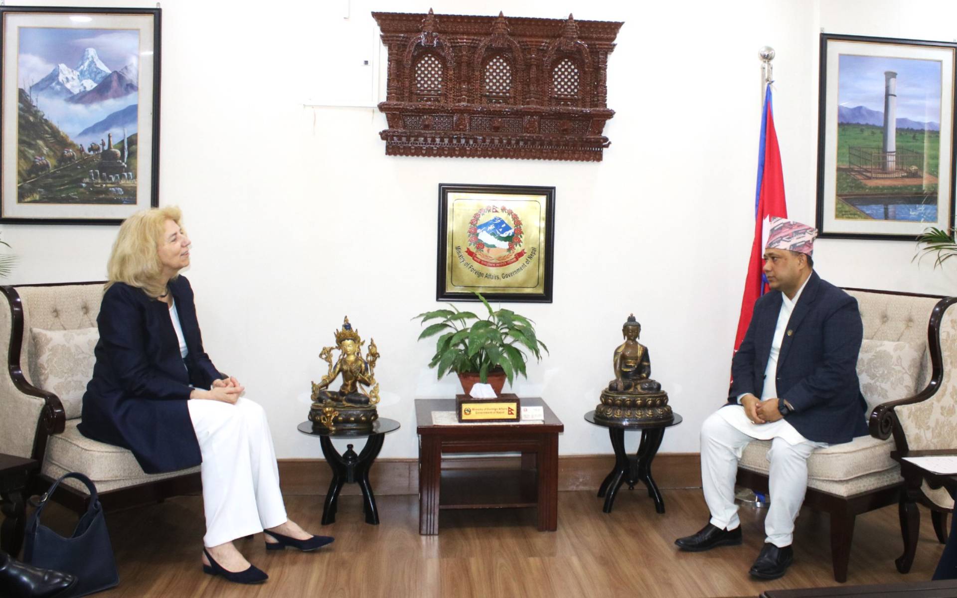 Foreign Affairs Minister Khanal Receives Netherlands Ambassador Gerards