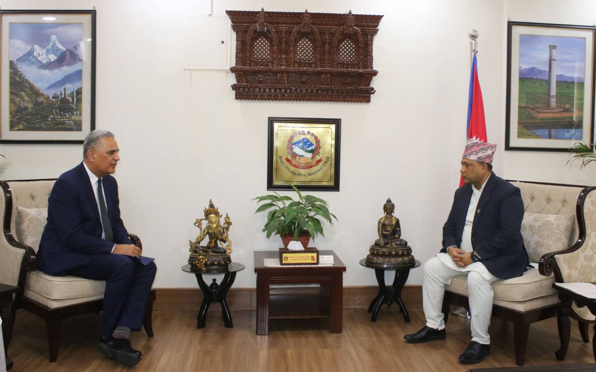 Foreign Minister Khanal Receives New Zealand Ambassador Rata