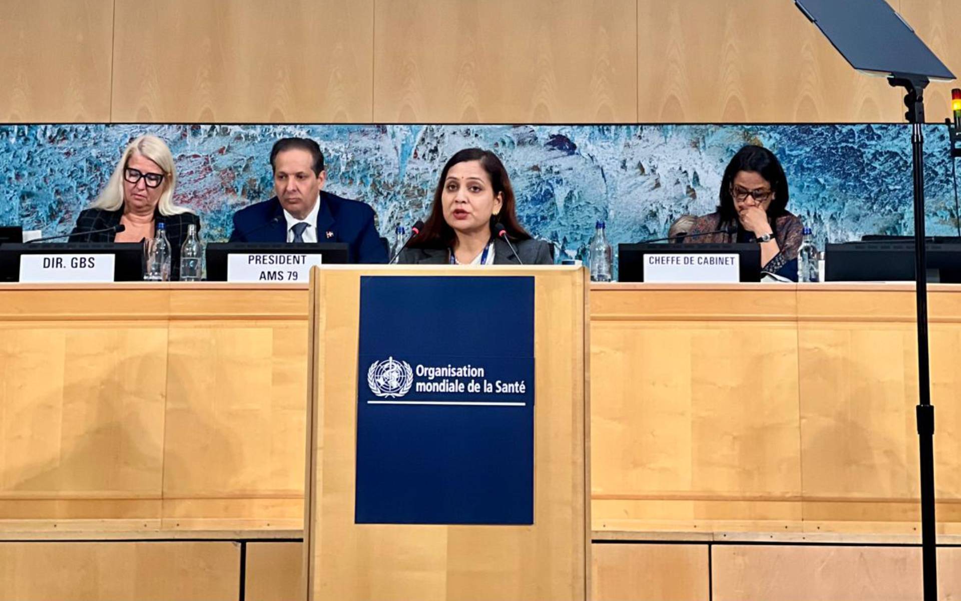 Health Minister Mehta Addresses the 79th World Health Assembly in Geneva