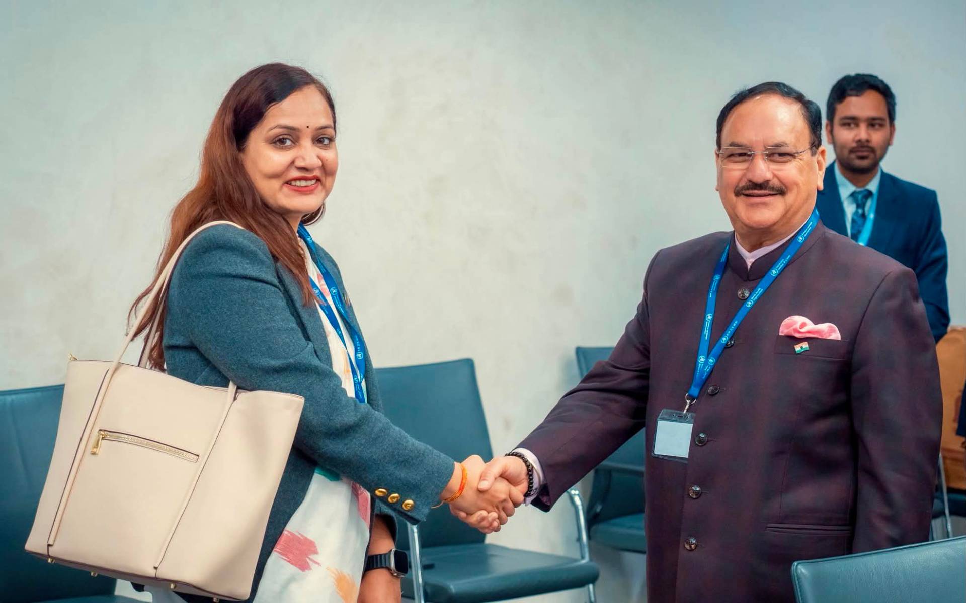 Health Minister Mehta Holds Productive Meeting with Indian Health Minister Nadda