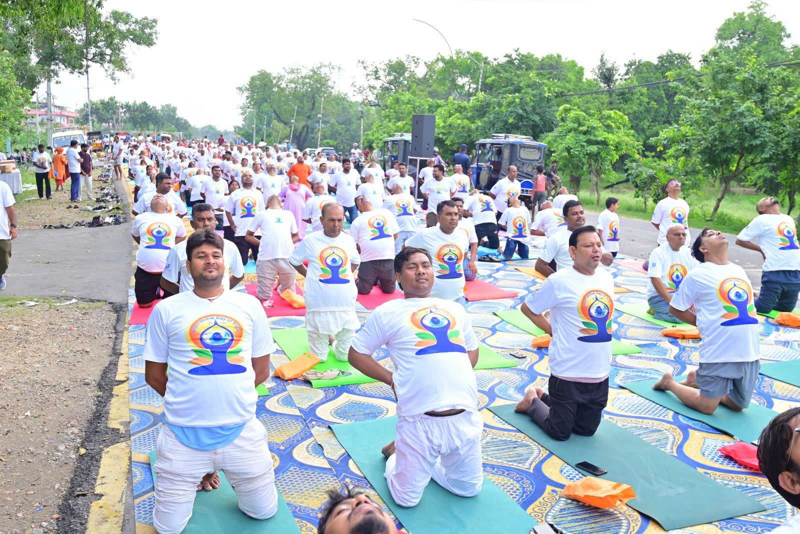 Consulate General of India Organizes Yoga Demonstrations in Shankaracharya Gate