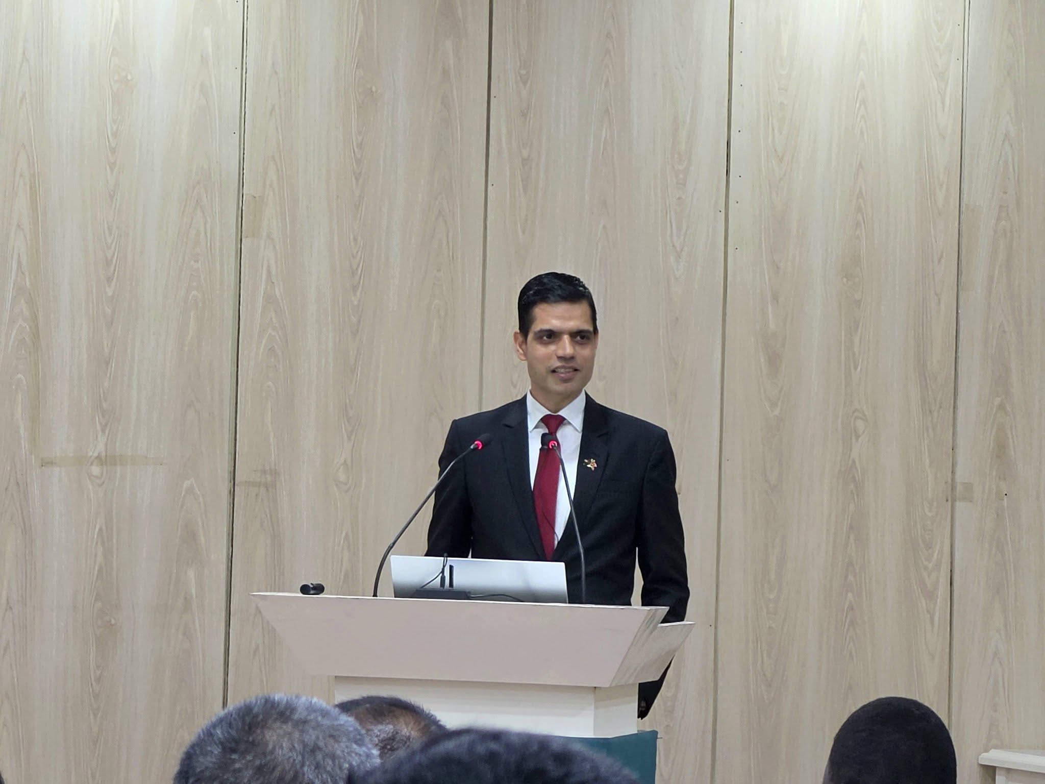 Ambassador of Nepal to Bangladesh Bhandari Delivers Lecture at National Defence College, Dhaka