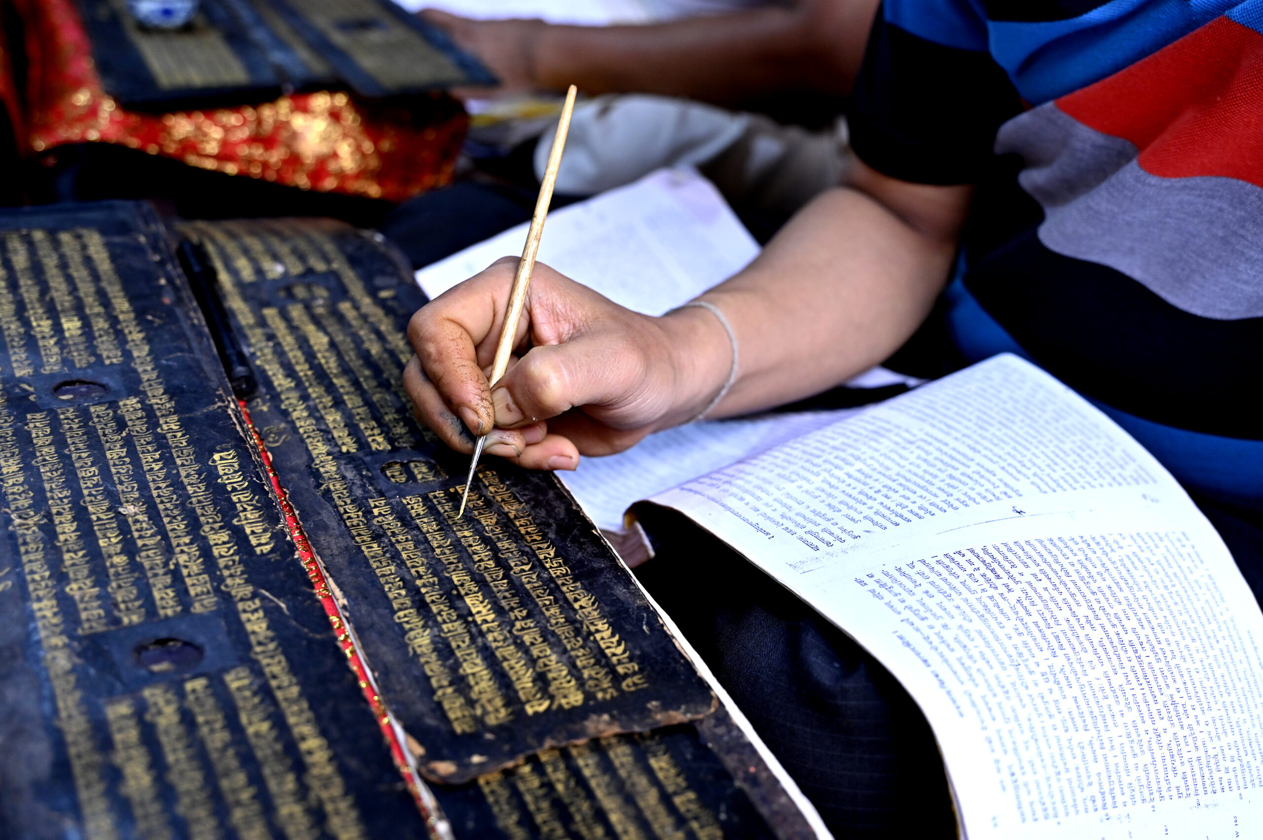Nepal’s 800-Year-Old Golden Buddhist Manuscript Undergoes Sacred Restoration